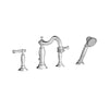 [T440901.002] Quentin® Bathtub Faucet With  Lever Handles and Personal Shower for Flash® Rough-In Valve - Polished Chrome