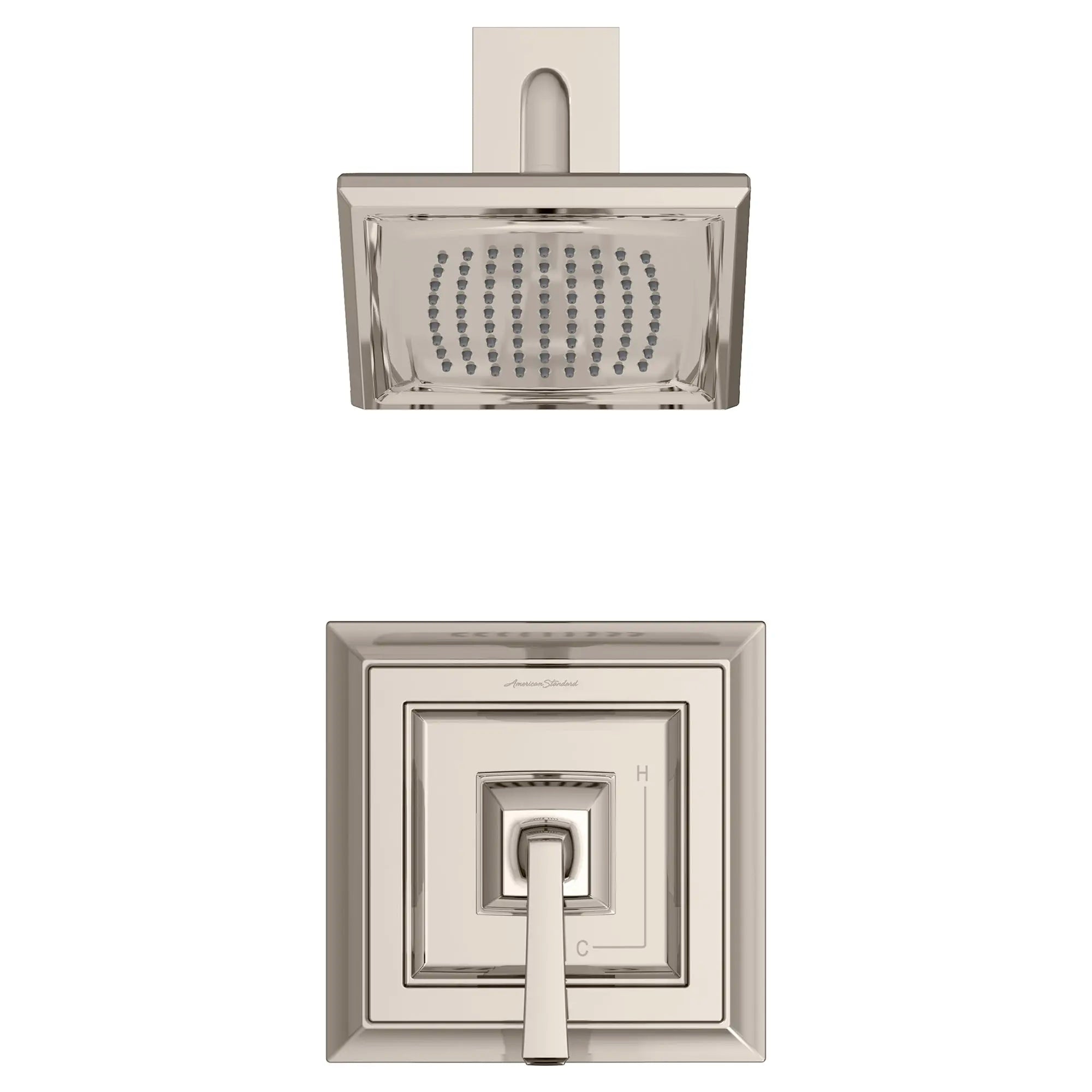 Town Square S 2.5 gpm/9.5 L/min Shower Trim Kit With Single Function Showerhead, Double Ceramic Pressure Balance Cartridge With Lever Handle // SHOWER / 2.5 GPM / POLISHED NICKEL // 131169_T455501013_1_0_CDNwebp.webp