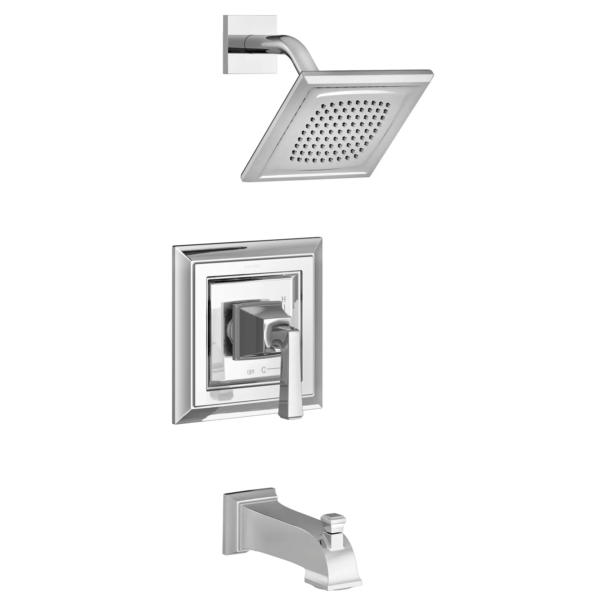 Town Square S 1.75 gpm/6.8 L/min Tub and Shower Trim Kit With Water-Saving Showerhead, Double Ceramic Pressure Balance Cartridge With Lever Handle // TUB & SHOWER / 1.75 GPM / POLISHED CHROME // 131241_T455508002_0_CDNwebp.webp