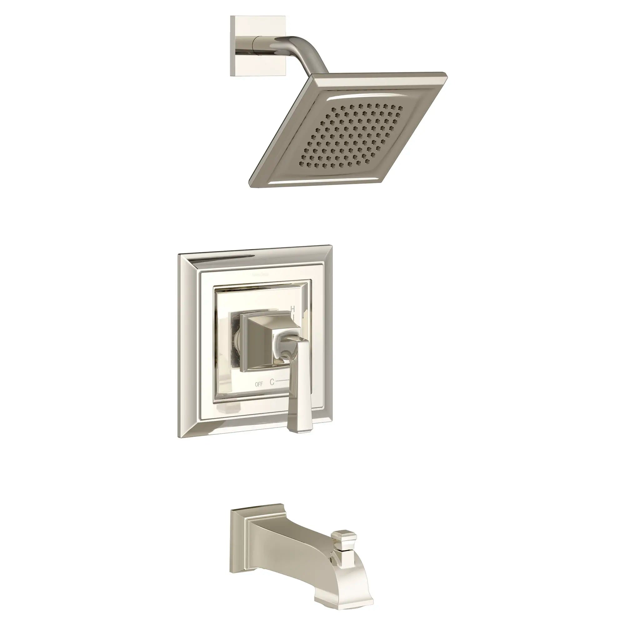 Town Square S 1.8 GPM Tub and Shower Trim Kit with Lever Handle // POLISHED NICKEL // 131248_T455508013_0_CDNwebp.webp