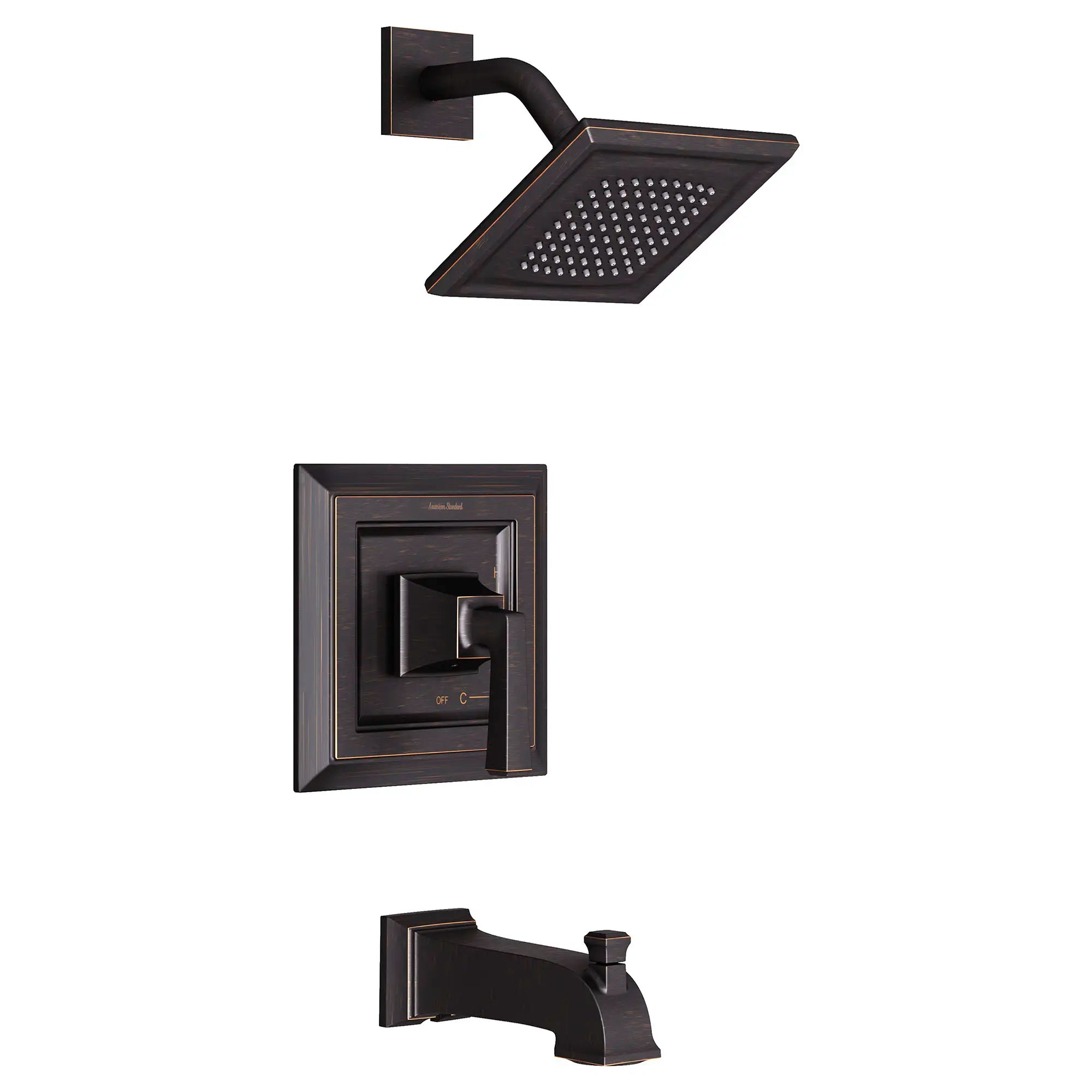 Town Square S 1.75 gpm/6.8 L/min Tub and Shower Trim Kit With Water-Saving Showerhead, Double Ceramic Pressure Balance Cartridge With Lever Handle // TUB & SHOWER / 1.75 GPM / LEGACY BRONZE // 131251_T455508278__1_0_CDNwebp.webp