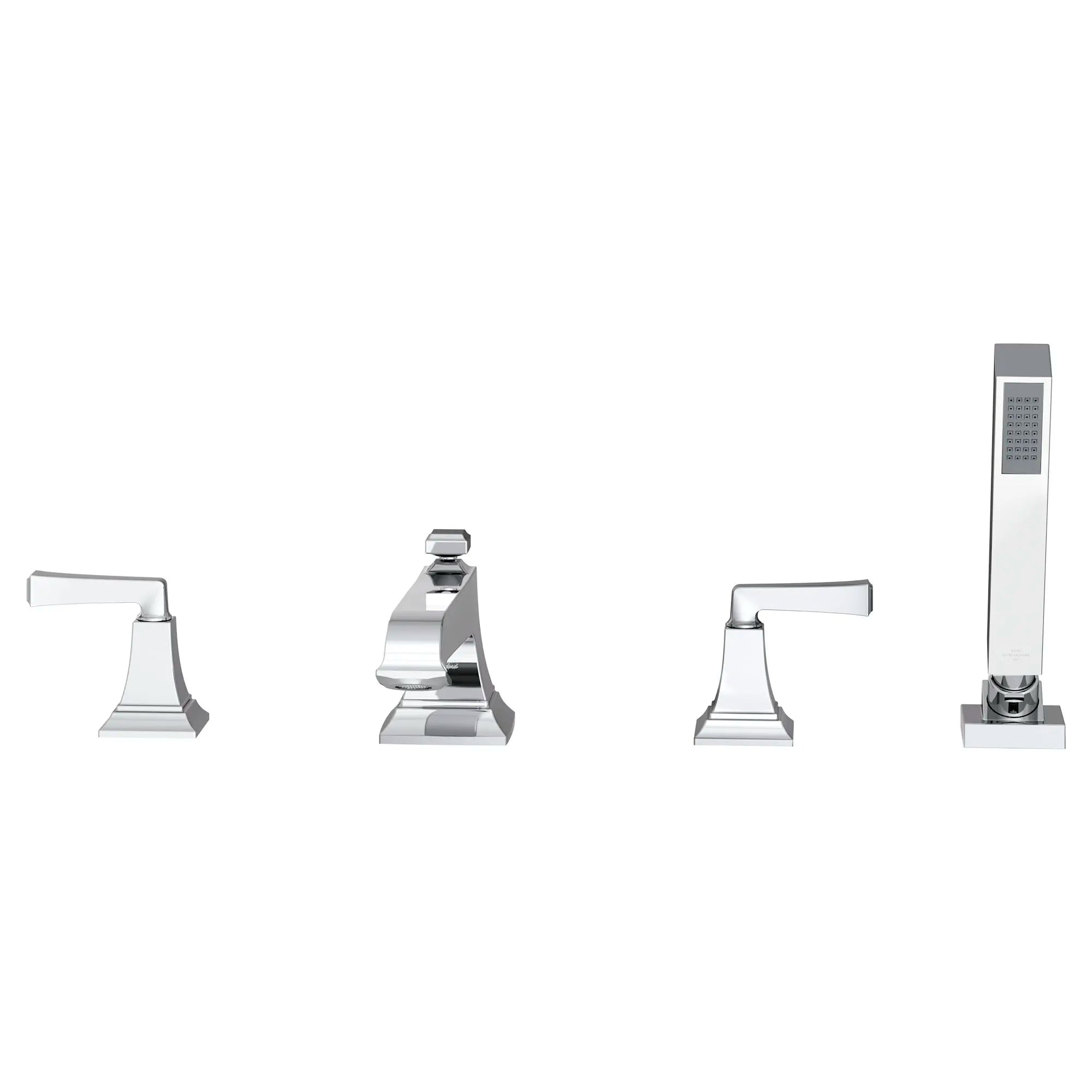 Town Square® S Bathub Faucet With Lever Handles and Personal Shower for Flash® Rough-in Valve // POLISHED CHROME // 131328_T455901002_1_0_CDNwebp.webp