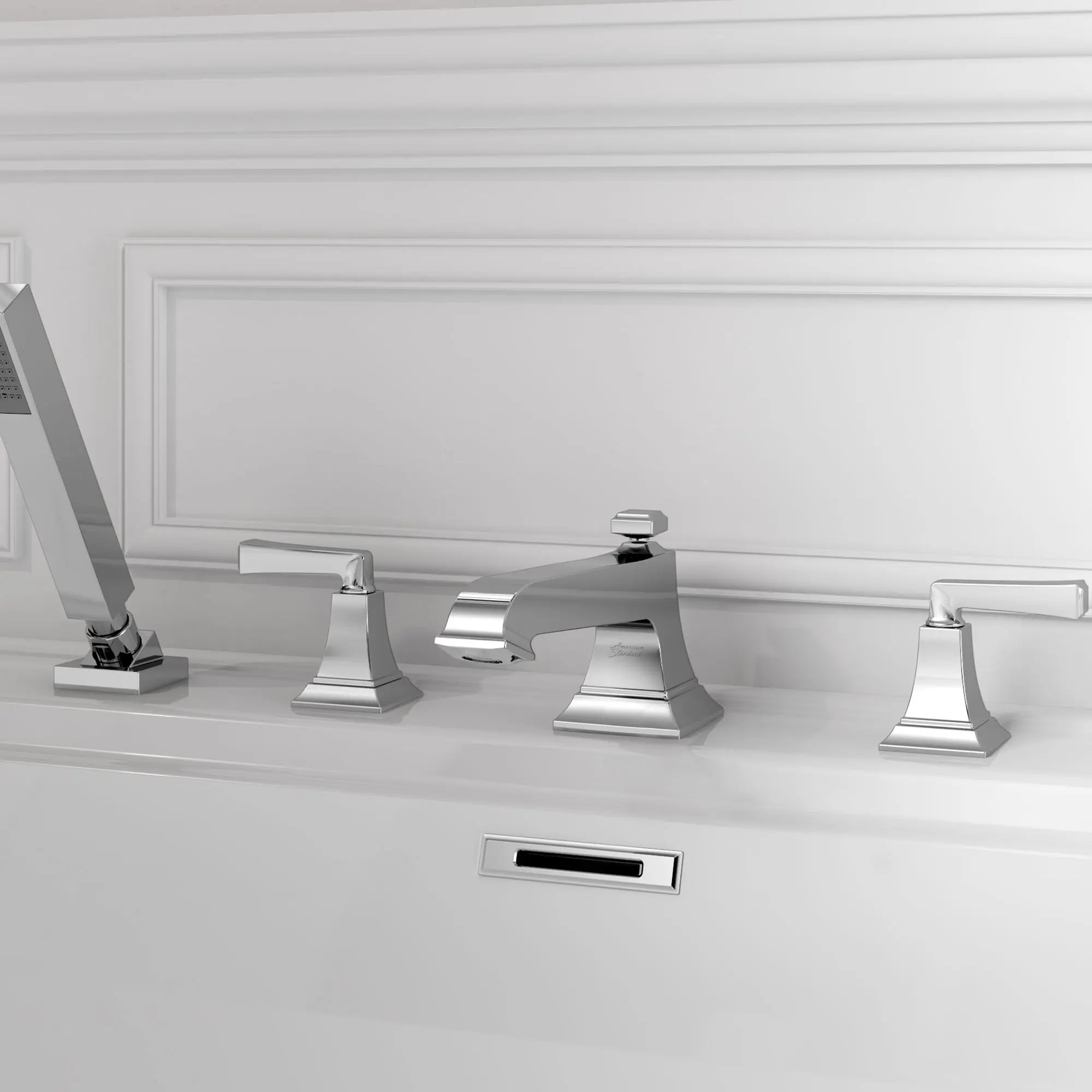 Town Square® S Bathub Faucet With Lever Handles and Personal Shower for Flash® Rough-in Valve // POLISHED CHROME // 131331_T455901002_masterbath_0_CDNwebp.webp