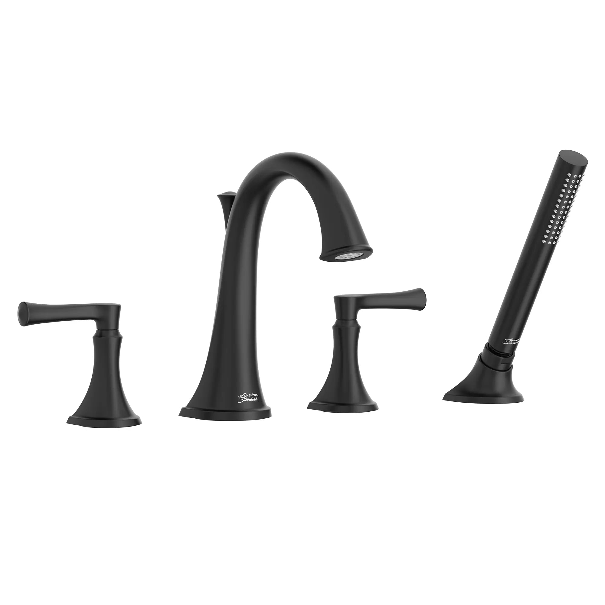 Estate Bathtub Faucet With Personal Shower for Flash® Rough-In Valve With Lever Handles // MATTE BLACK // 131426_T722901.243_0_CDNwebp.webp