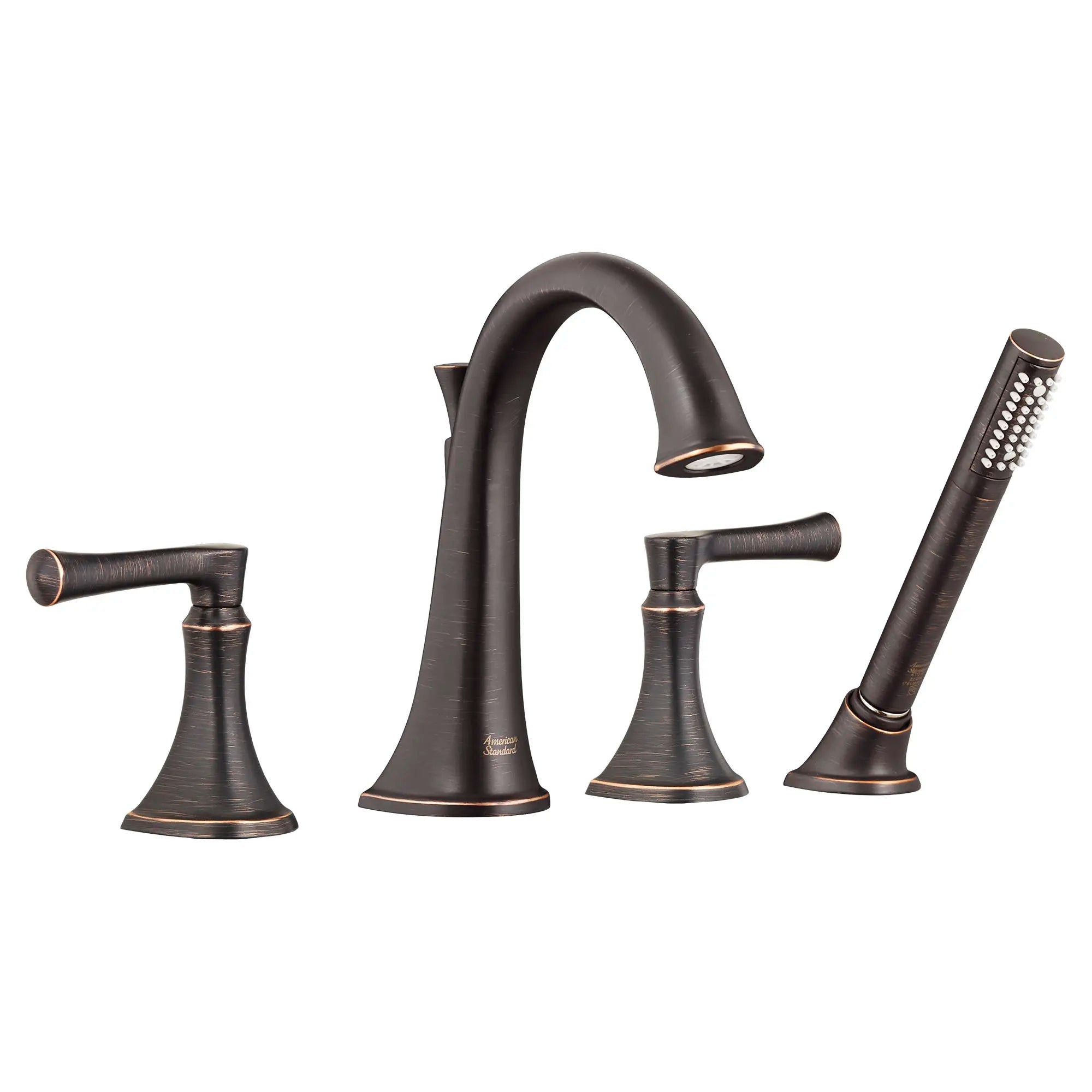 Estate Bathtub Faucet With Personal Shower for Flash® Rough-In Valve With Lever Handles // LEGACY BRONZE // 131437_T722901278_0_CDNwebp.webp