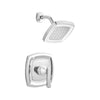 [TU018501.002] Edgemere® 2.5 gpm/9.5 L/min Shower Trim Kit With Showerhead, Double Ceramic Pressure Balance Cartridge With Lever Handle - Polished Chrome
