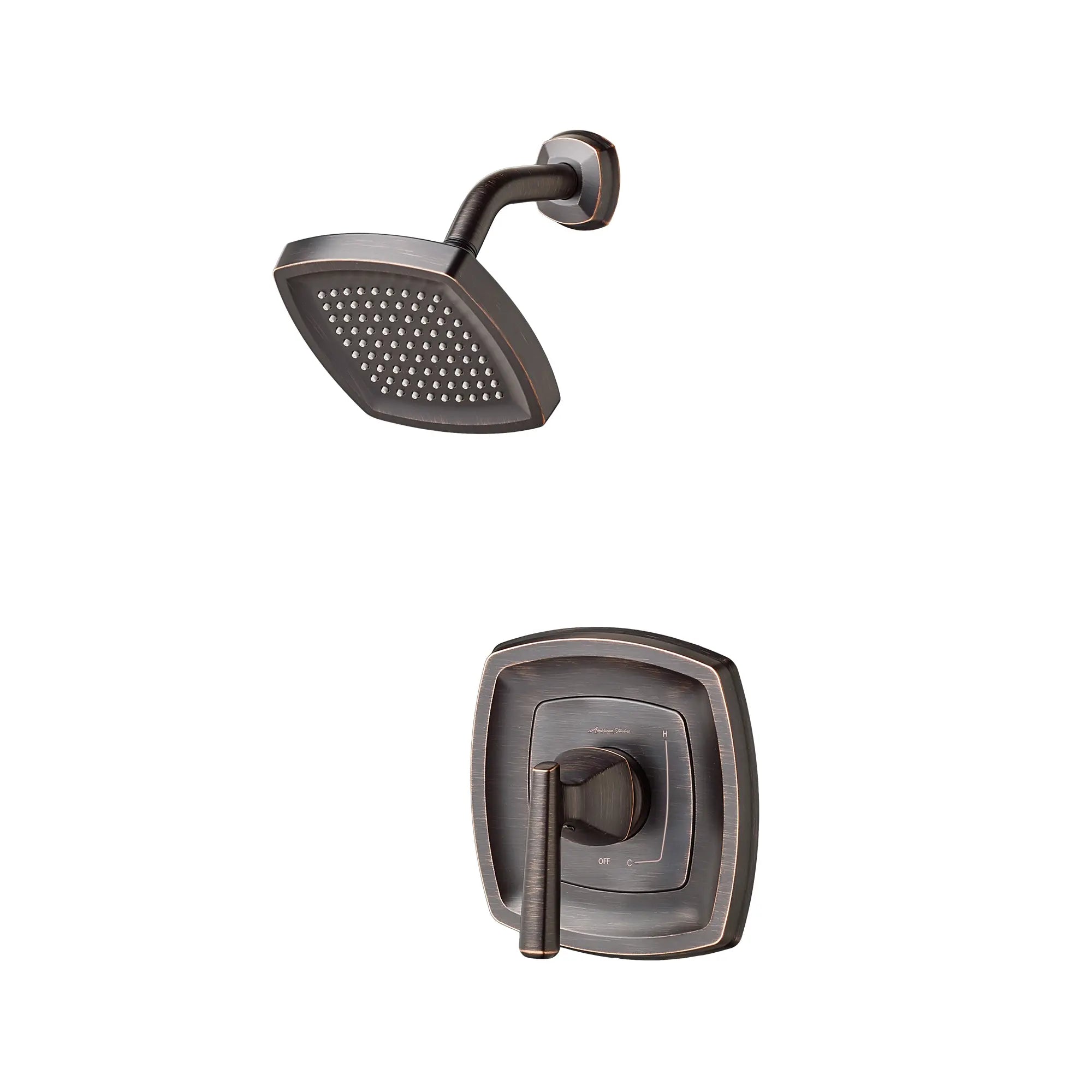 Edgemere® 2.5 gpm/9.5 L/min Shower Trim Kit With Showerhead, Double Ceramic Pressure Balance Cartridge With Lever Handle // SHOWER / 2.5 GPM / LEGACY BRONZE // 131565_TU018501278_2_0_CDNwebp.webp