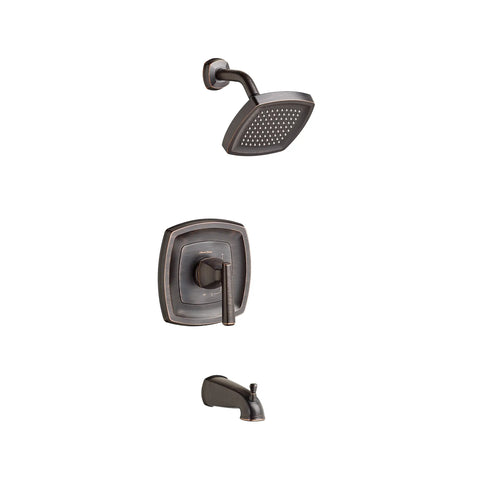 Edgemere® 2.5 gpm/9.5 L/min Tub and Shower Trim Kit With Showerhead, Double Ceramic Pressure Balance Cartridge With Lever Handle