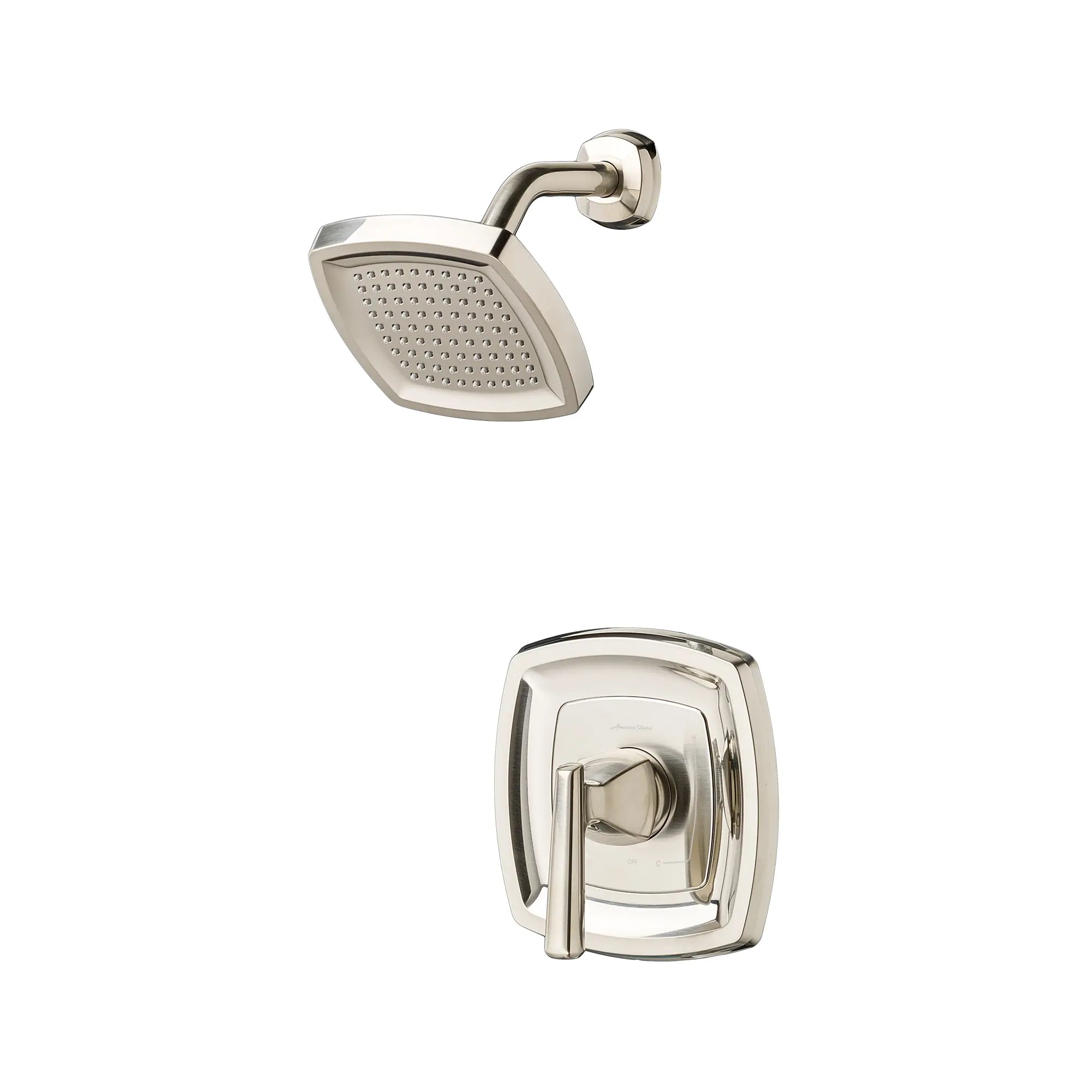 Edgemere® 1.8 gpm/6.8 L/min Shower Trim Kit With Water-Saving Showerhead, Double Ceramic Pressure Balance Cartridge With Lever Handle // SHOWER / 1.8 GPM / BRUSHED NICKEL // 131600_TU018507295_2_0_CDNwebp.webp