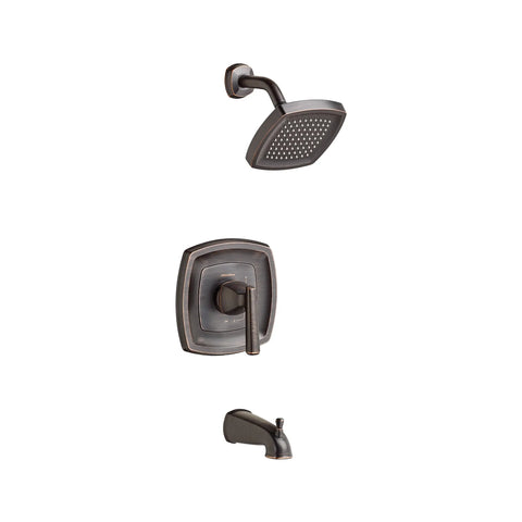 Edgemere® 1.8 gpm/6.8 L/min Tub and Shower Trim Kit With Water-Saving Showerhead, Double Ceramic Pressure Balance Cartridge With Lever Handle