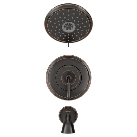 Delancey® 2.5 gpm/9.4 L/min Tub and Shower Trim Kit With 4-Function Showerhead and Lever Handle