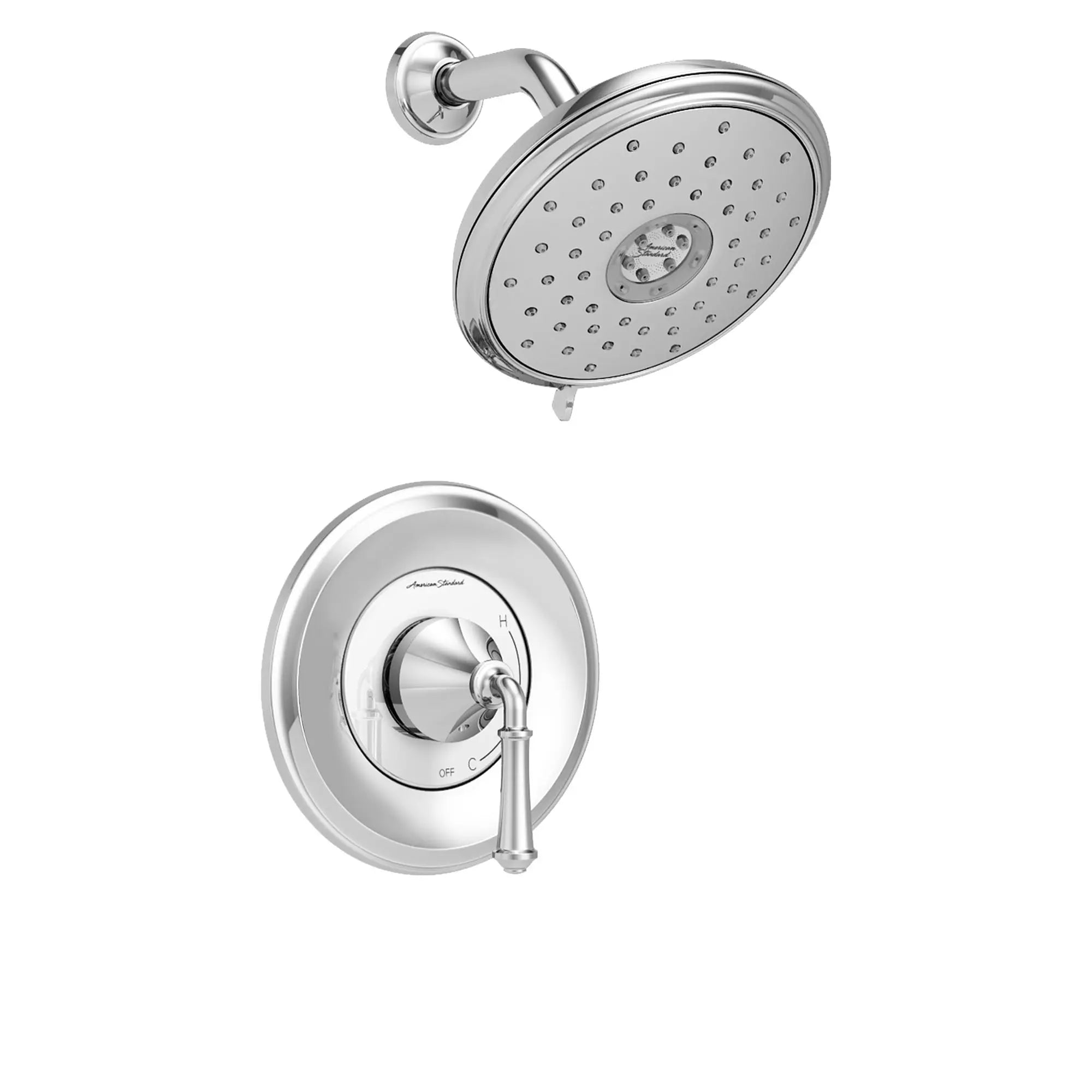 Delancey® 1.8 gpm/6.8 L/min Shower Trim Kit With Water-Saving 4-Function Showerhead and Lever Handle // SHOWER / POLISHED CHROME // 131671_TU052507002_1_0_CDNwebp.webp