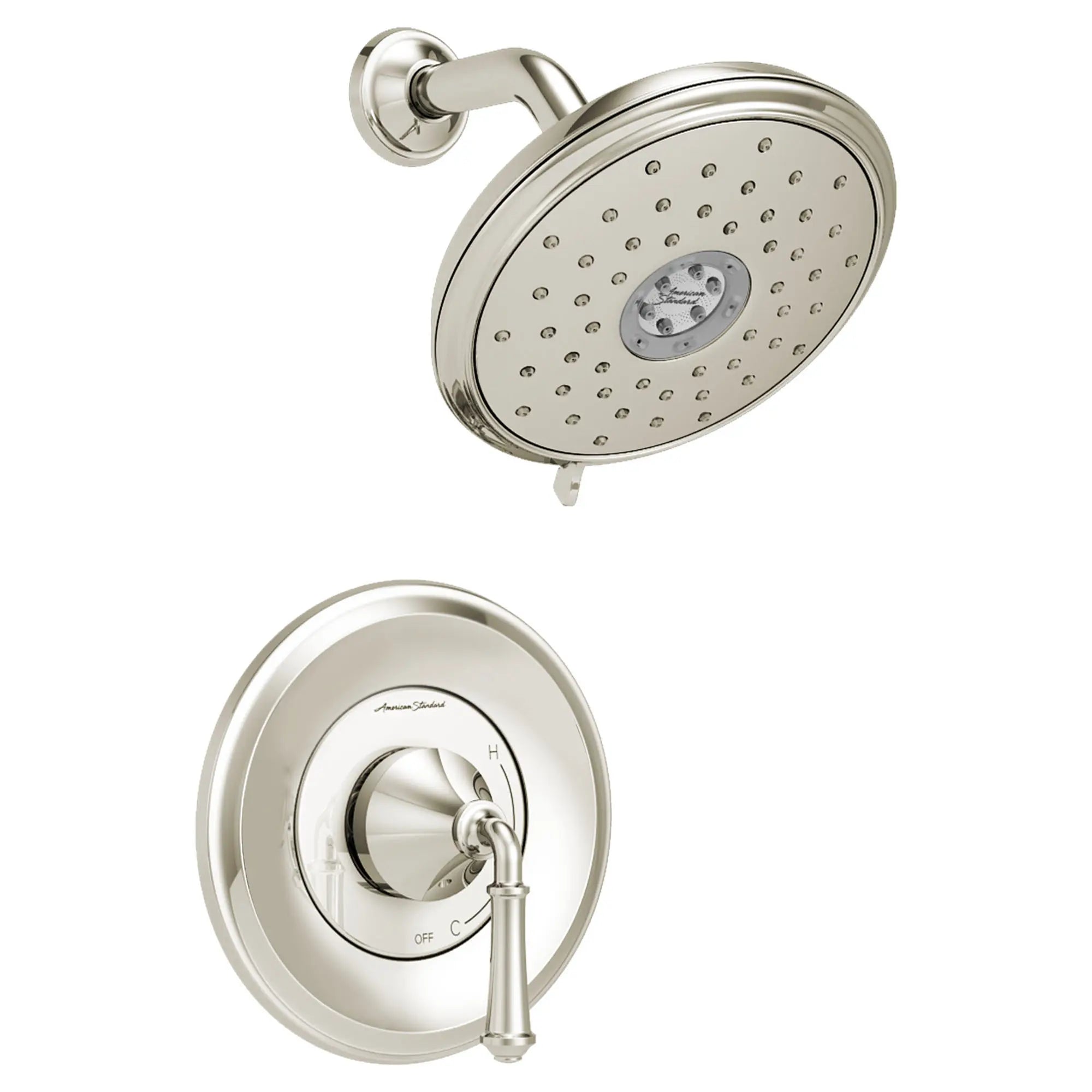 Delancey® 1.8 gpm/6.8 L/min Shower Trim Kit With Water-Saving 4-Function Showerhead and Lever Handle // SHOWER / POLISHED NICKEL // 131674_TU052507013_1_0_CDNwebp.webp