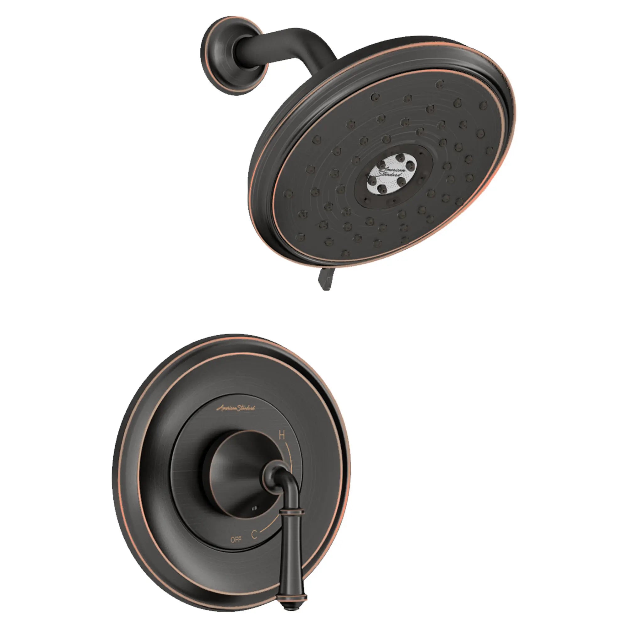 Delancey® 1.8 gpm/6.8 L/min Shower Trim Kit With Water-Saving 4-Function Showerhead and Lever Handle // SHOWER / LEGACY BRONZE // 131678_TU052507278_1_0_CDNwebp.webp