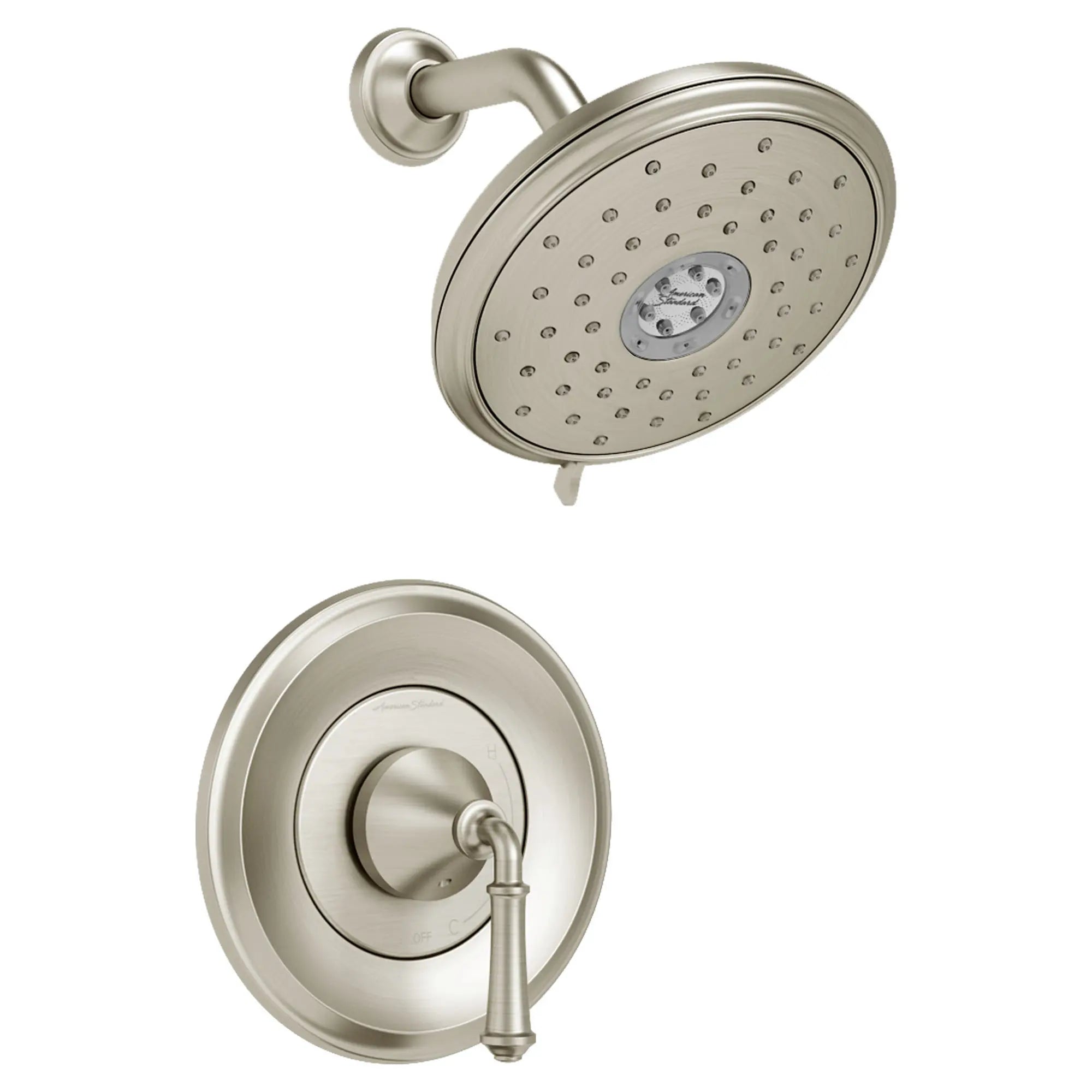 Delancey® 1.8 gpm/6.8 L/min Shower Trim Kit With Water-Saving 4-Function Showerhead and Lever Handle // SHOWER / BRUSHED NICKEL // 131683_TU052507295_1_0_CDNwebp.webp