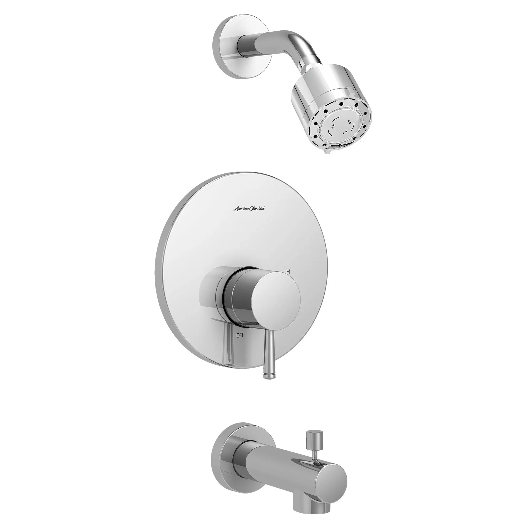 Serin® 2.5 gpm/9.5 L/min Shower Trim Kit With 3-Function Shower Head, Double Ceramic Pressure Balance Cartridge With Lever Handle // POLISHED CHROME // 131738_TU064502002_1_0_CDNwebp.webp