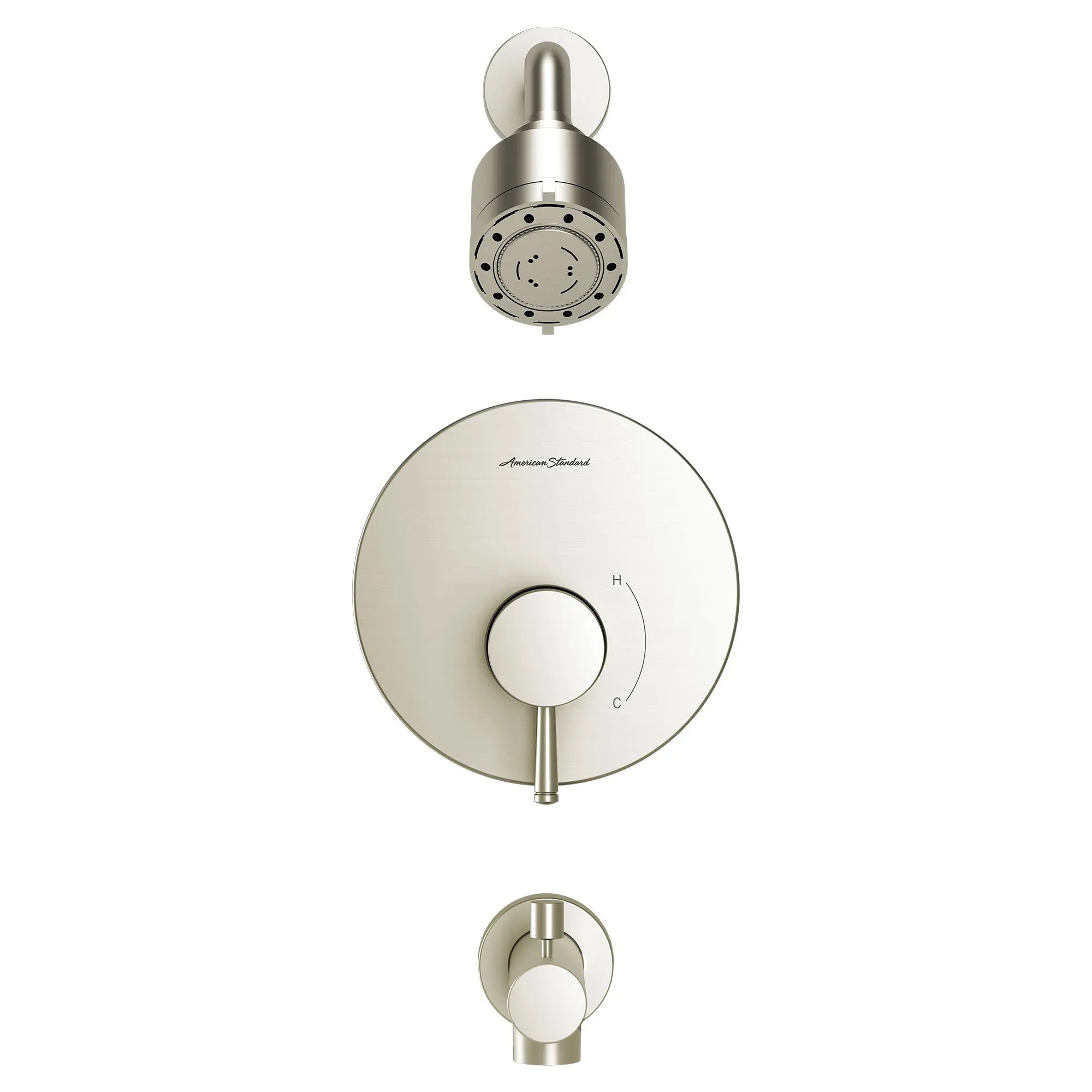 Serin® 2.5 gpm/9.5 L/min Shower Trim Kit With 3-Function Shower Head, Double Ceramic Pressure Balance Cartridge With Lever Handle // BRUSHED NICKEL // 131740_TU064502295_0_CDNwebp.webp