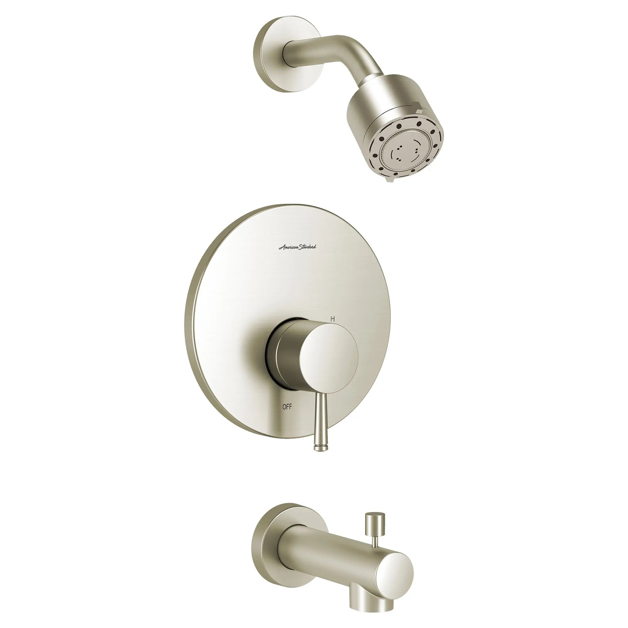 Serin® 2.5 gpm/9.5 L/min Shower Trim Kit With 3-Function Shower Head, Double Ceramic Pressure Balance Cartridge With Lever Handle // BRUSHED NICKEL // 131742_TU064502295_1_0_CDNwebp.webp
