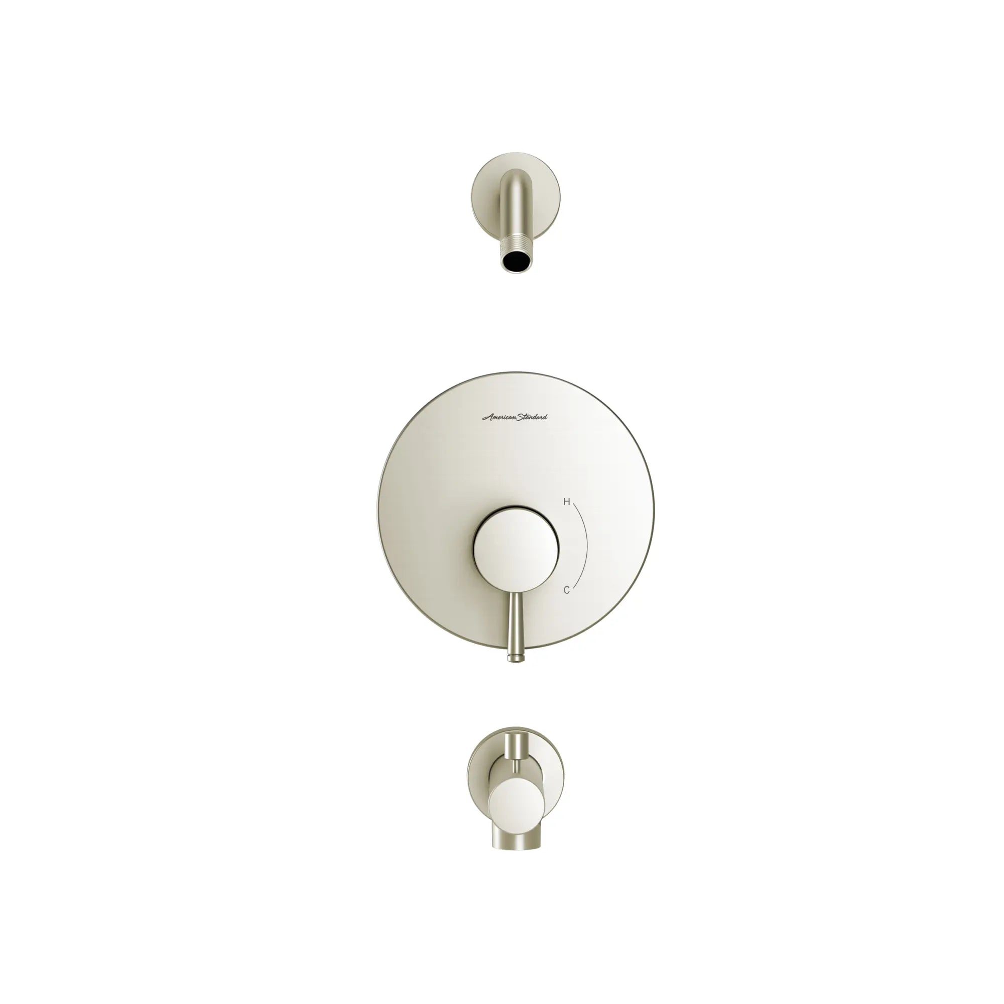 Serin® Tub and Shower Trim Kit, Double Ceramic Pressure Balance Cartridge With Lever Handle // BRUSHED NICKEL // 131747_TU064502WDXH295_0_CDNwebp.webp