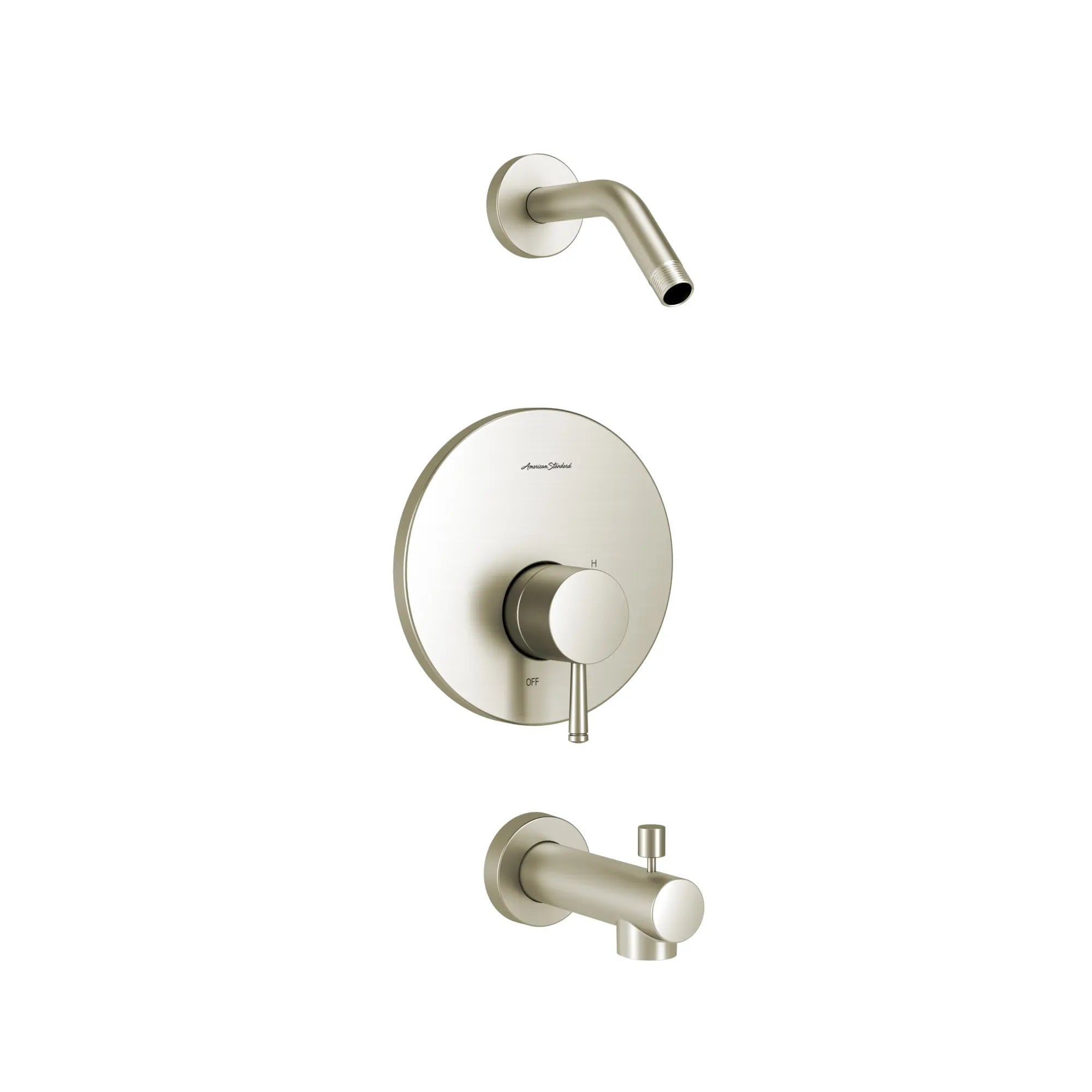Serin® Tub and Shower Trim Kit, Double Ceramic Pressure Balance Cartridge With Lever Handle // BRUSHED NICKEL // 131748_TU064502WDXH295_1_0_CDNwebp.webp