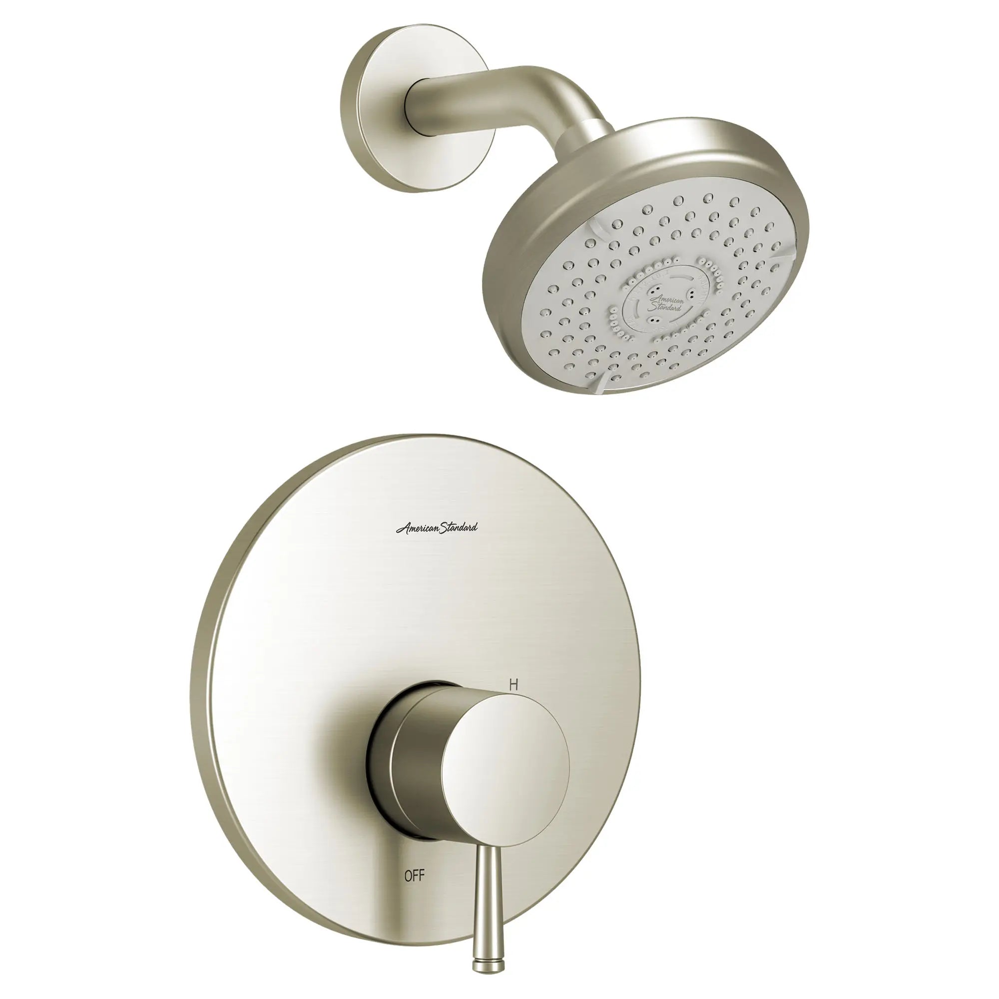 Serin® 1.75 gpm/6.6 L/min Tub and Shower Trim Kit With Water-Saving 3-Function Shower Head, Double Ceramic Pressure Balance Cartridge With Lever Handle // SHOWER / BRUSHED NICKEL // 131758_TU064507295_1_0_CDNwebp.webp
