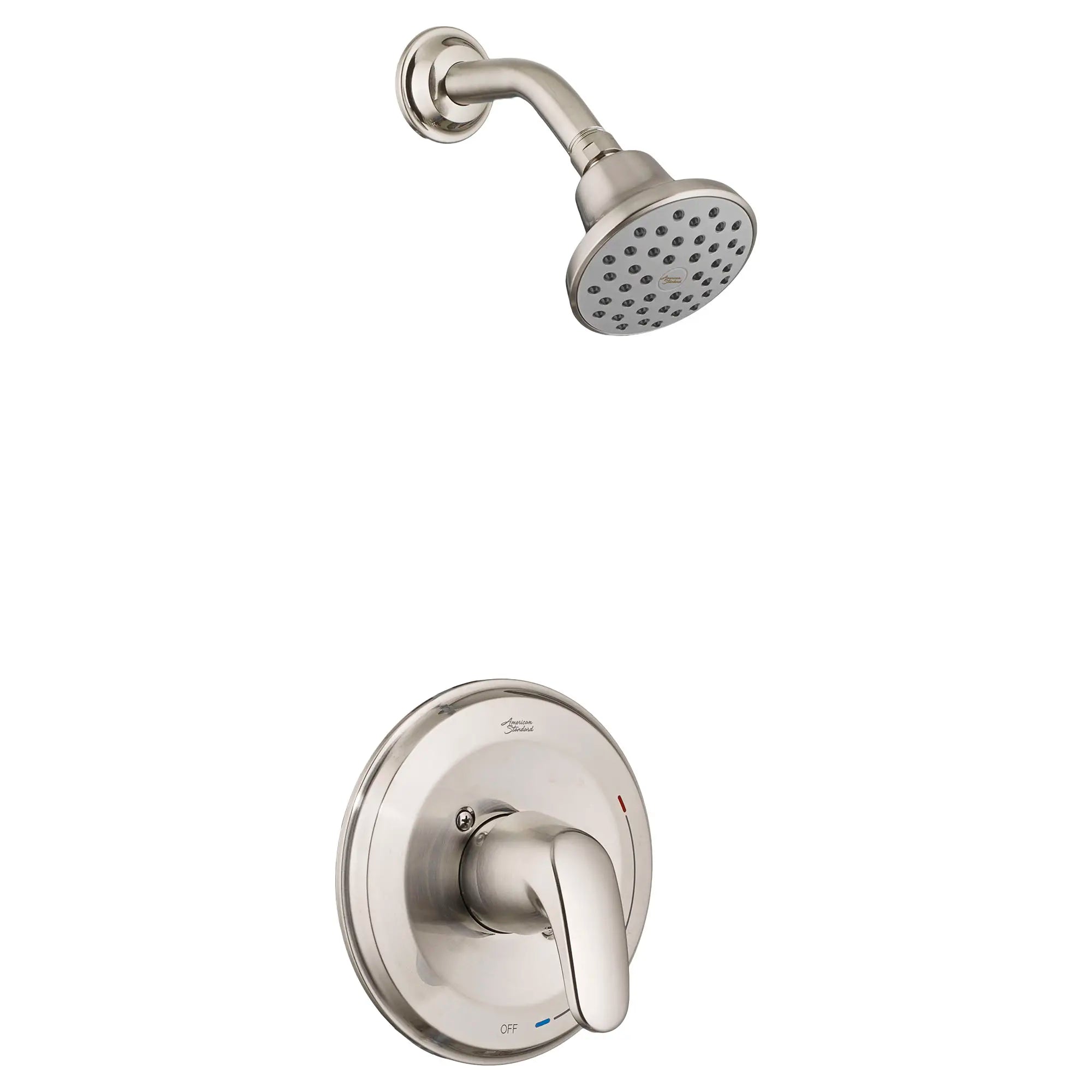 Colony® PRO 1.75 gpm/6.6 L/min Shower Trim Kit With Water-Saving Showerhead, Double Ceramic Pressure Balance Cartridge With Lever Handle // SHOWER / BRUSHED NICKEL // 131791_TU075507295_0_CDNwebp.webp