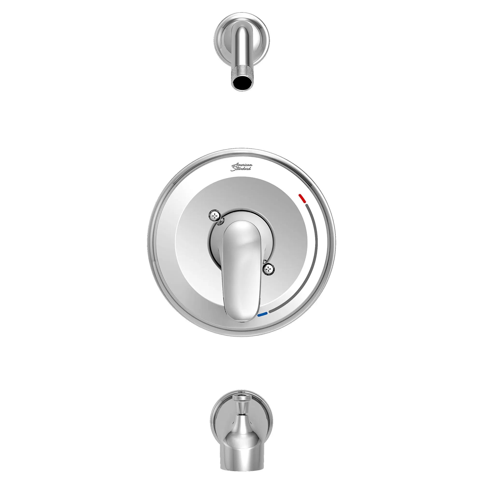 Colony® PRO Tub and Shower Trim Kit Less Showerhead, Double Ceramic Pressure Balance Cartridge With Lever Handle // POLISHED CHROME // 131833_TU075508XH002_0_CDNwebp.webp