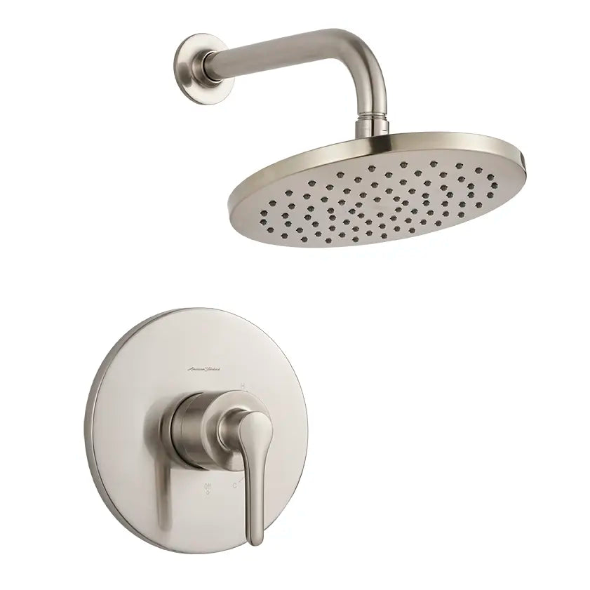 Studio® S 1.8 gpm/6.8 L/min  Shower Trim Kit With Rain Showerhead, Double Ceramic Pressure Balance Cartridge With Lever Handle // SHOWER / BRUSHED NICKEL // 131876_TU105507295_1_0_CDNwebp.webp