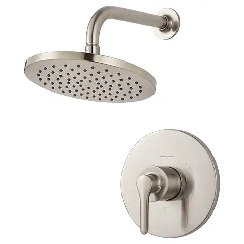 Studio® S 1.8 gpm/6.8 L/min  Shower Trim Kit With Rain Showerhead, Double Ceramic Pressure Balance Cartridge With Lever Handle // SHOWER / BRUSHED NICKEL // 131879_TU105507295_2_0_CDNwebp.webp