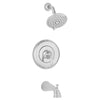 [TU106502.002] Patience® 2.5 gpm/9.5 L/min Tub and Shower Trim Kit With 3-Function Showerhead, Double Ceramic Pressure Balance Cartridge With Lever Handle - Polished Chrome