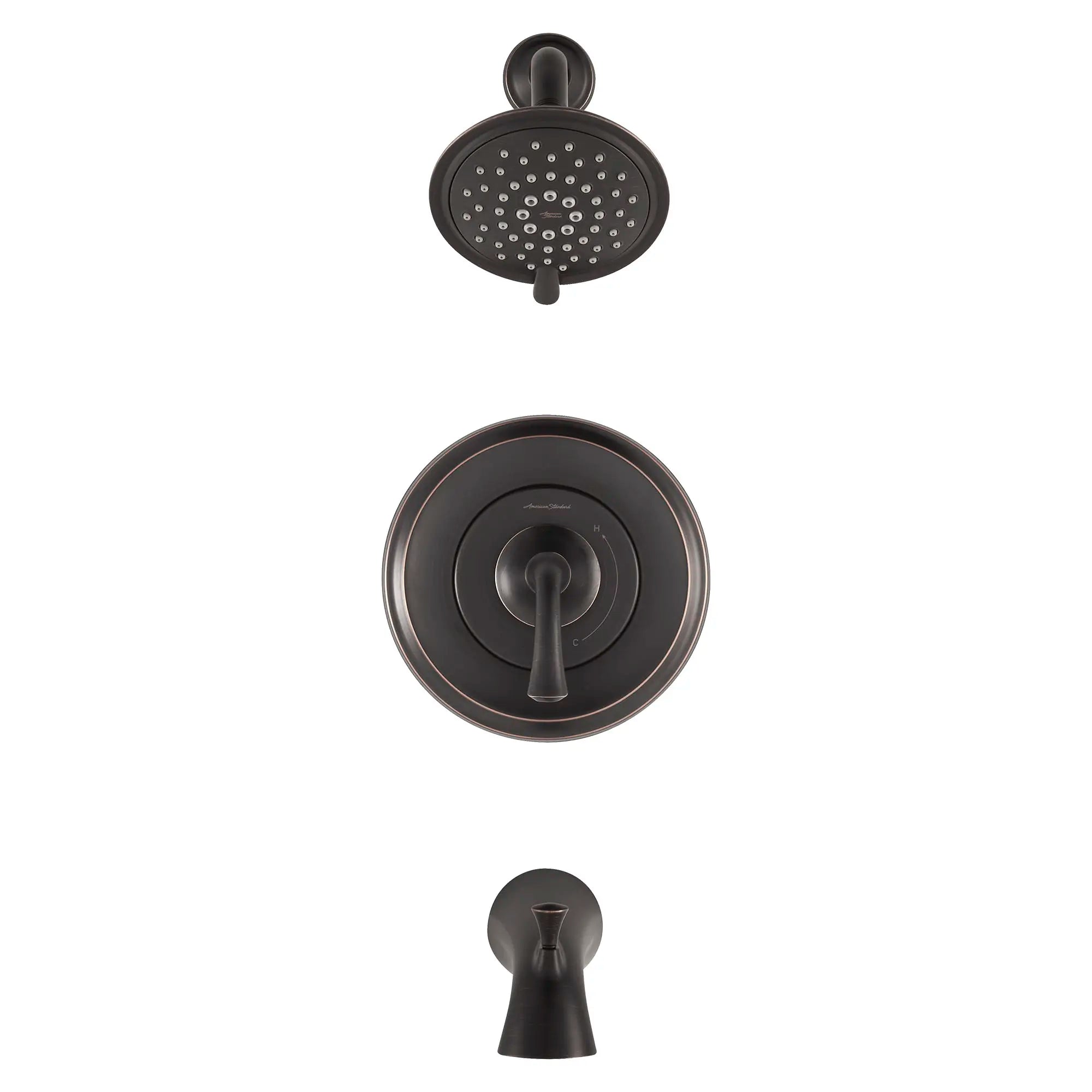 Patience® 2.5 gpm/9.5 L/min Tub and Shower Trim Kit With 3-Function Showerhead, Double Ceramic Pressure Balance Cartridge With Lever Handle // LEGACY BRONZE // 131949_TU106502278_0_CDNwebp.webp