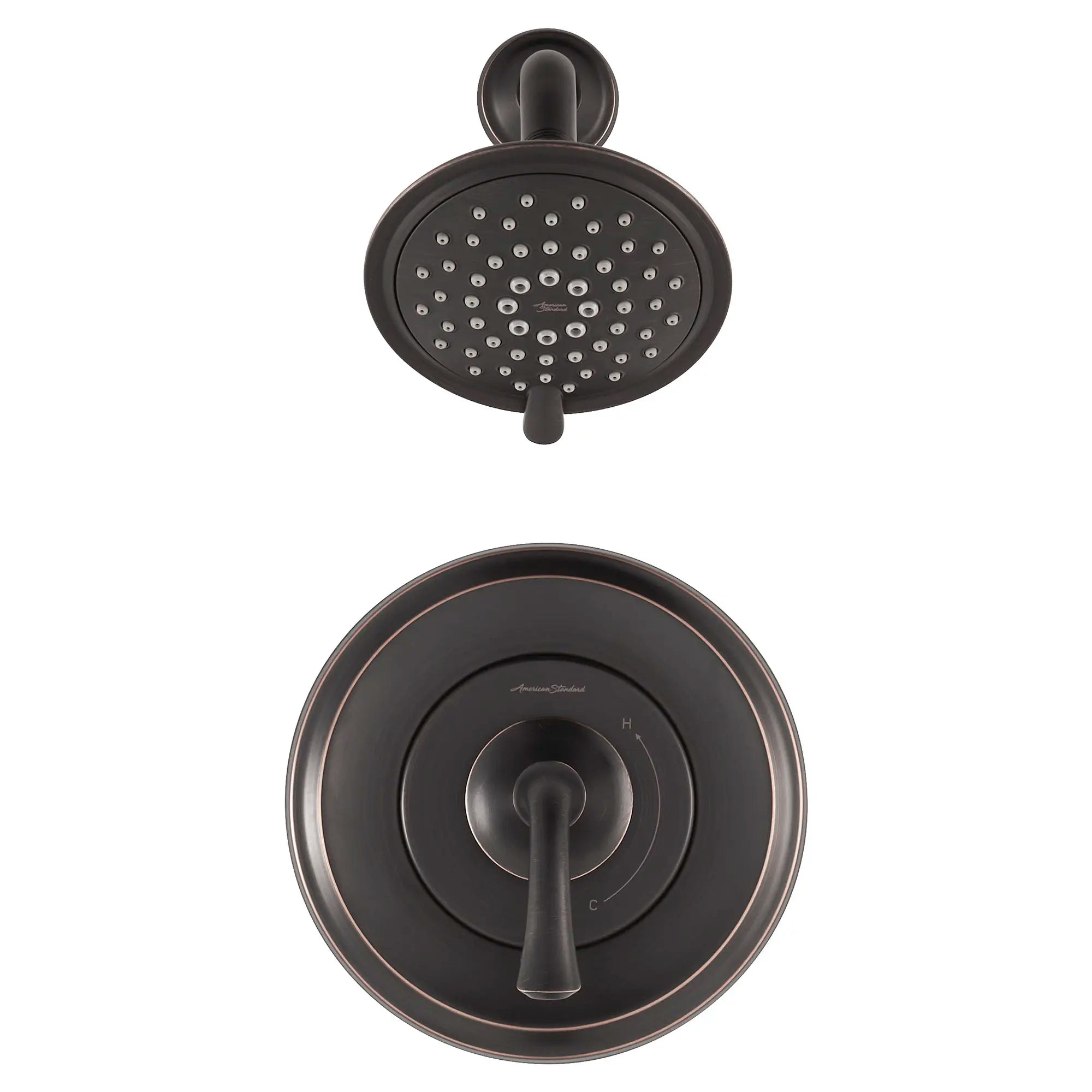 Patience® 1.8 gpm/6.6 L/min Shower Trim Kit With Water-Saving 3-Function Showerhead, Double Ceramic Pressure Balance Cartridge With Lever Handle // LEGACY BRONZE // 131961_TU106507278_0_CDNwebp.webp