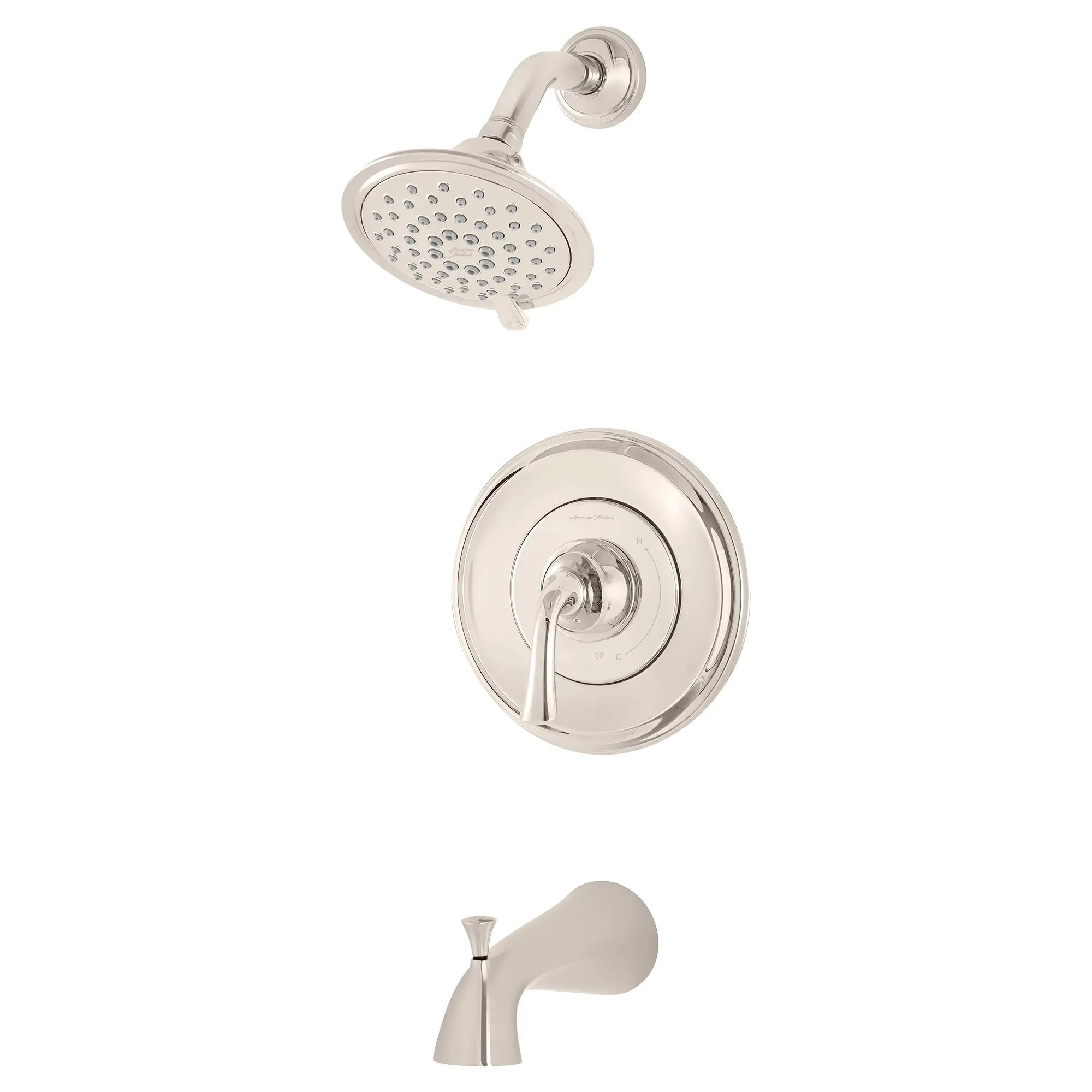 Patience® 1.8 gpm/6.6 L/min Tub and Shower Trim Kit With Water-Saving 3-Function Showerhead, Double Ceramic Pressure Balance Cartridge With Lever Handle // POLISHED NICKEL // 131976_TU106508013_2_0_CDNwebp.webp