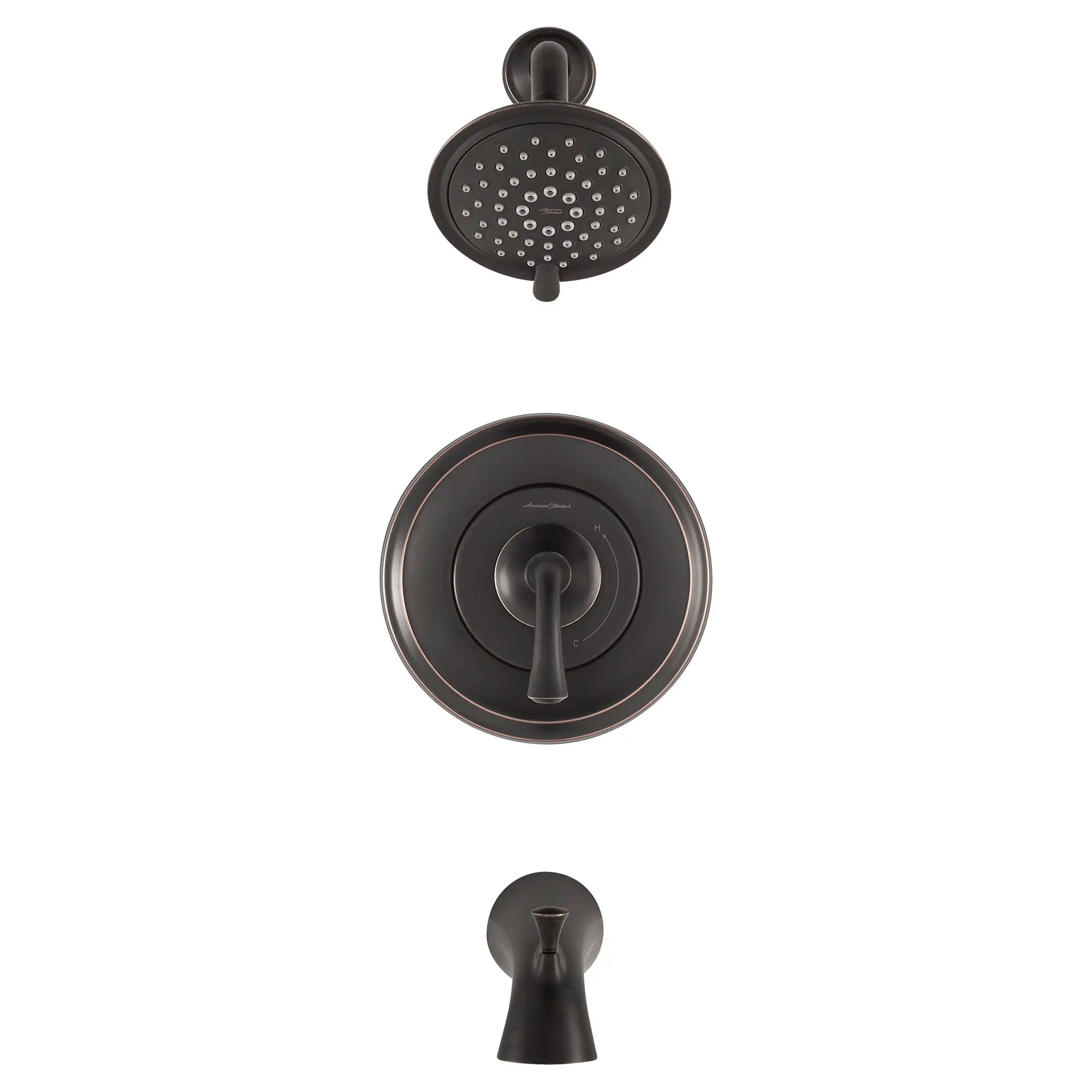 Patience® 1.8 gpm/6.6 L/min Tub and Shower Trim Kit With Water-Saving 3-Function Showerhead, Double Ceramic Pressure Balance Cartridge With Lever Handle // LEGACY BRONZE // 131979_TU106508278_0_CDNwebp.webp