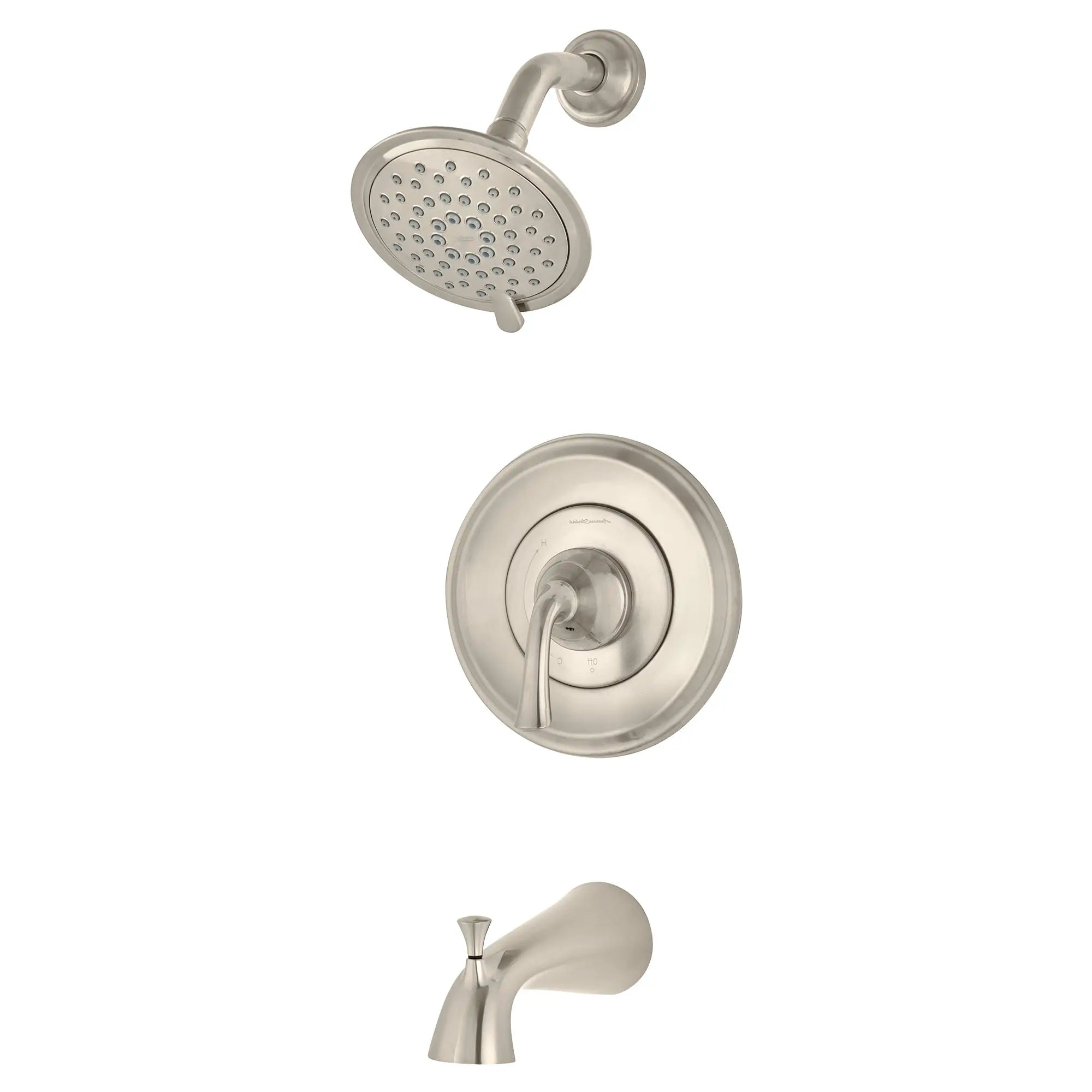 Patience® 1.8 gpm/6.6 L/min Tub and Shower Trim Kit With Water-Saving 3-Function Showerhead, Double Ceramic Pressure Balance Cartridge With Lever Handle // BRUSHED NICKEL // 131991_TU106508295_2_0_CDNwebp.webp