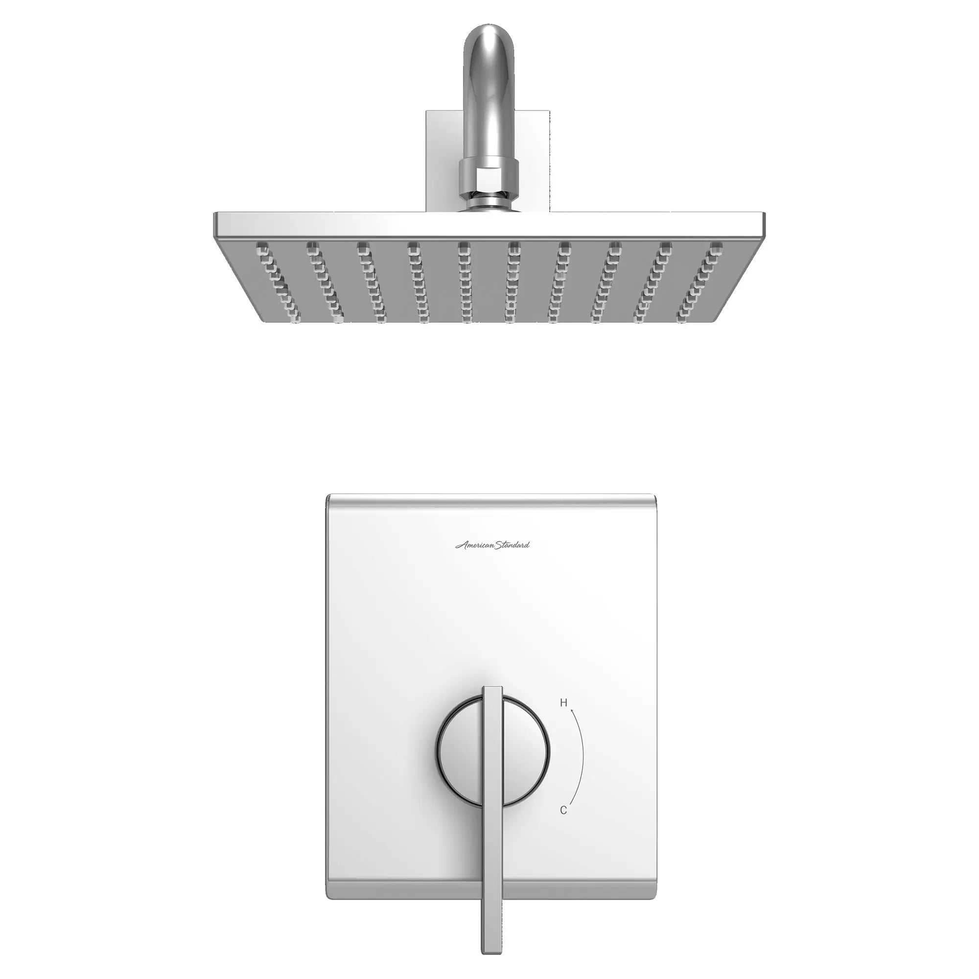 Times Square® 2.5 gpm/9.5 L/min Shower Trim Kit With Rain Showerhead, Double Ceramic Pressure Balance Cartridge With Lever Handle // POLISHED CHROME // 131997_TU184501002_0_CDNwebp.webp