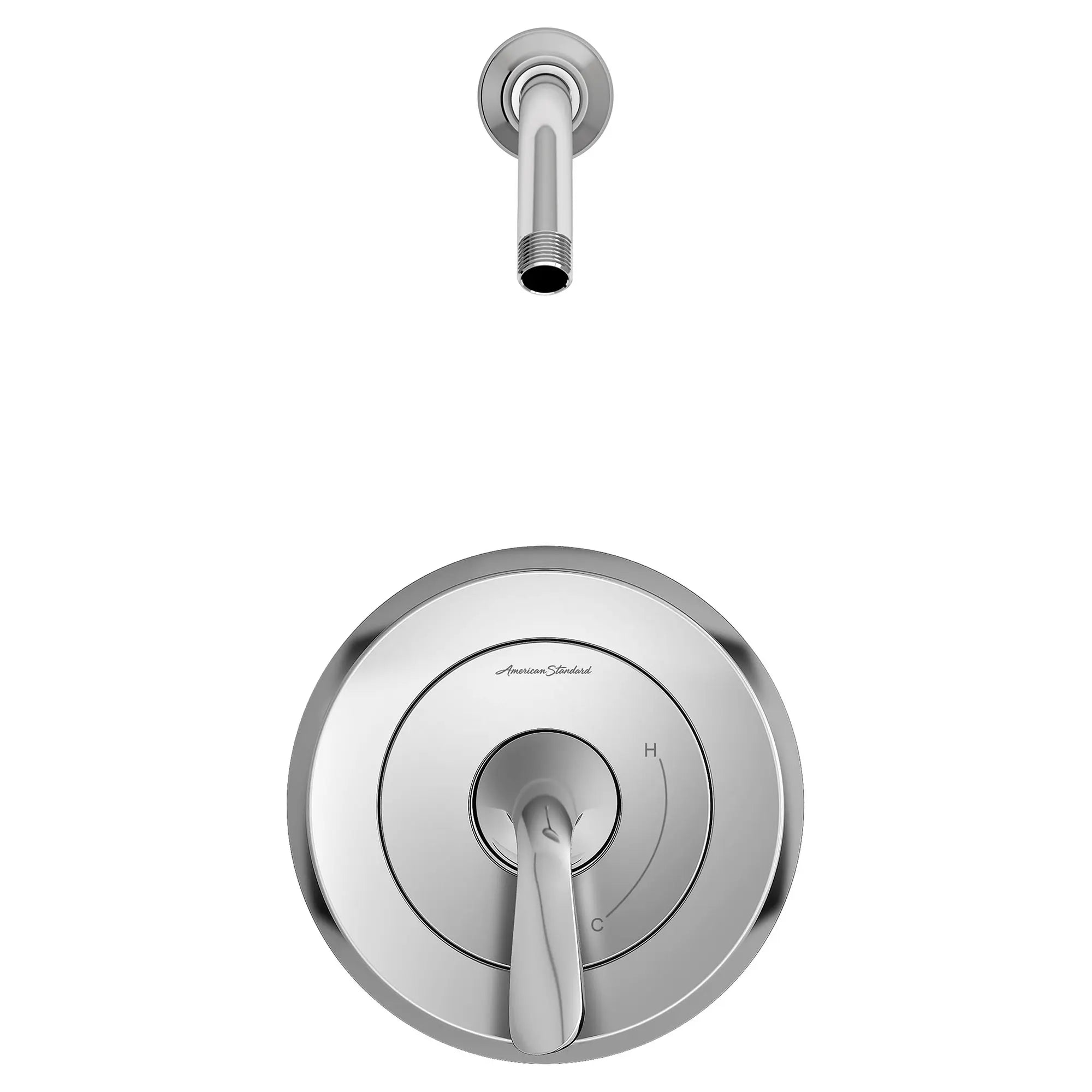 Fluent® Shower Trim Kit Less Showerhead With Double Ceramic Pressure Balance Cartridge With Lever Handle // POLISHED CHROME // 132047_TU186501XH002_0_CDNwebp.webp