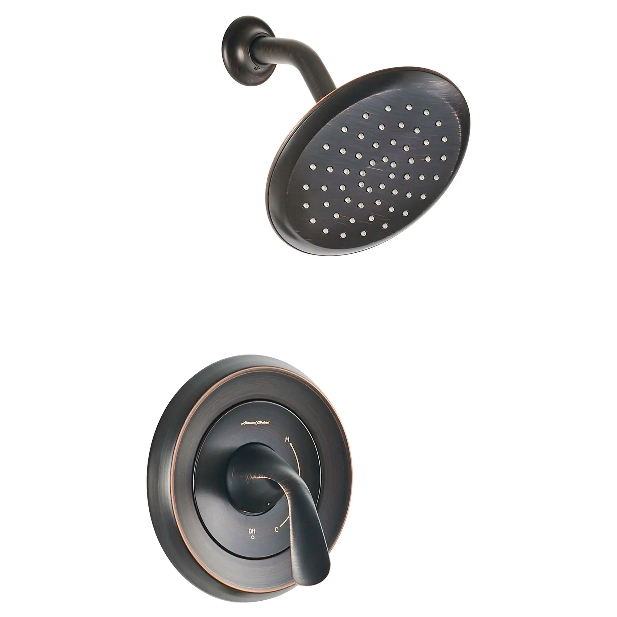Fluent® 1.8 gpm/6.8 L/min Shower Trim Kit With Water-Saving Showerhead, Double Ceramic Pressure Balance Cartridge With Lever Handle // LEGACY BRONZE // 132070_TU186507278_1_0_CDNwebp.webp