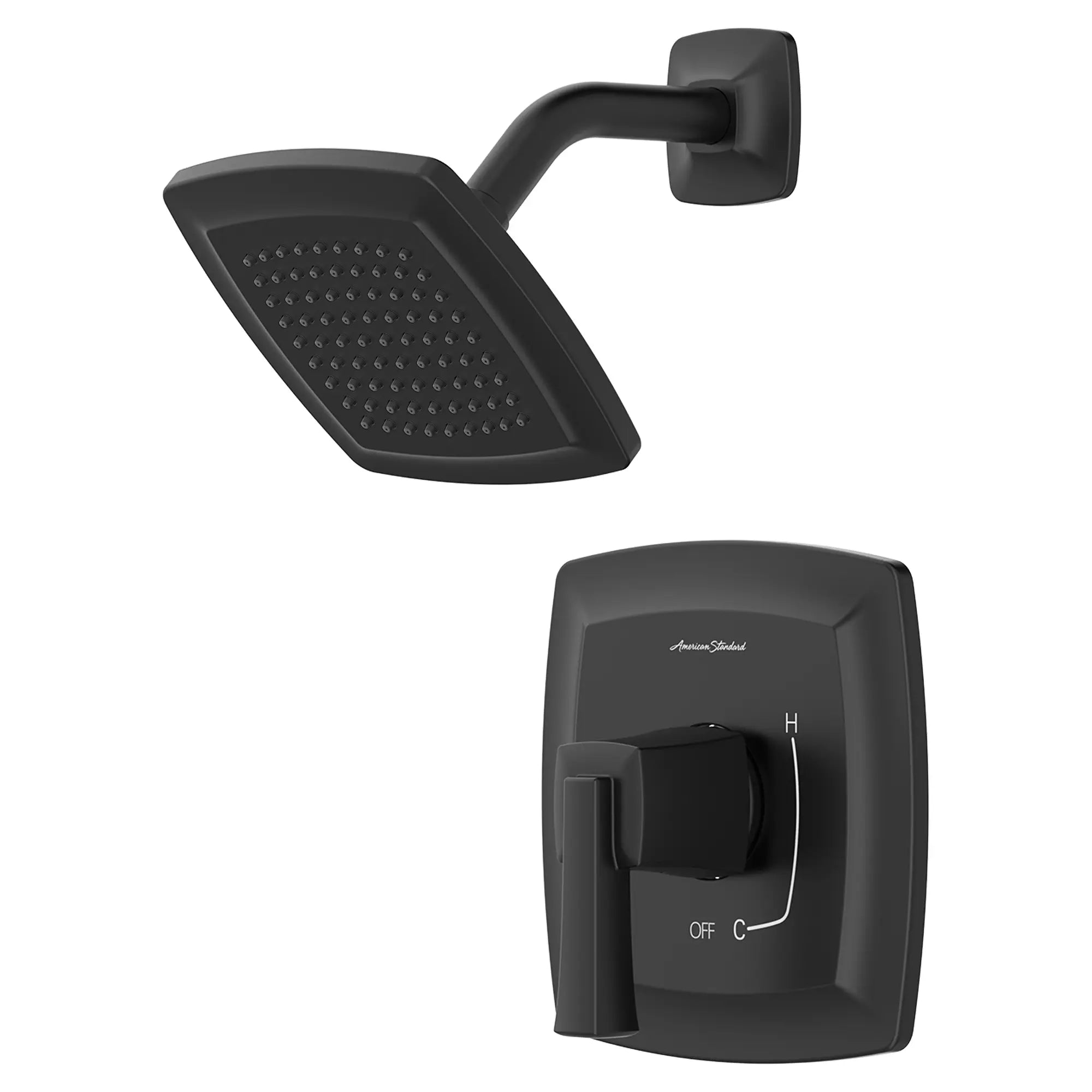 Townsend® 1.75 gpm/6.6 L/min Shower Trim Kit With Water-Saving Showerhead, Double Ceramic Pressure Balance Cartridge With Lever Handle // SHOWER / 1.75 GPM / MATTE BLACK // 132135_TU353507.243_0_CDNwebp.webp