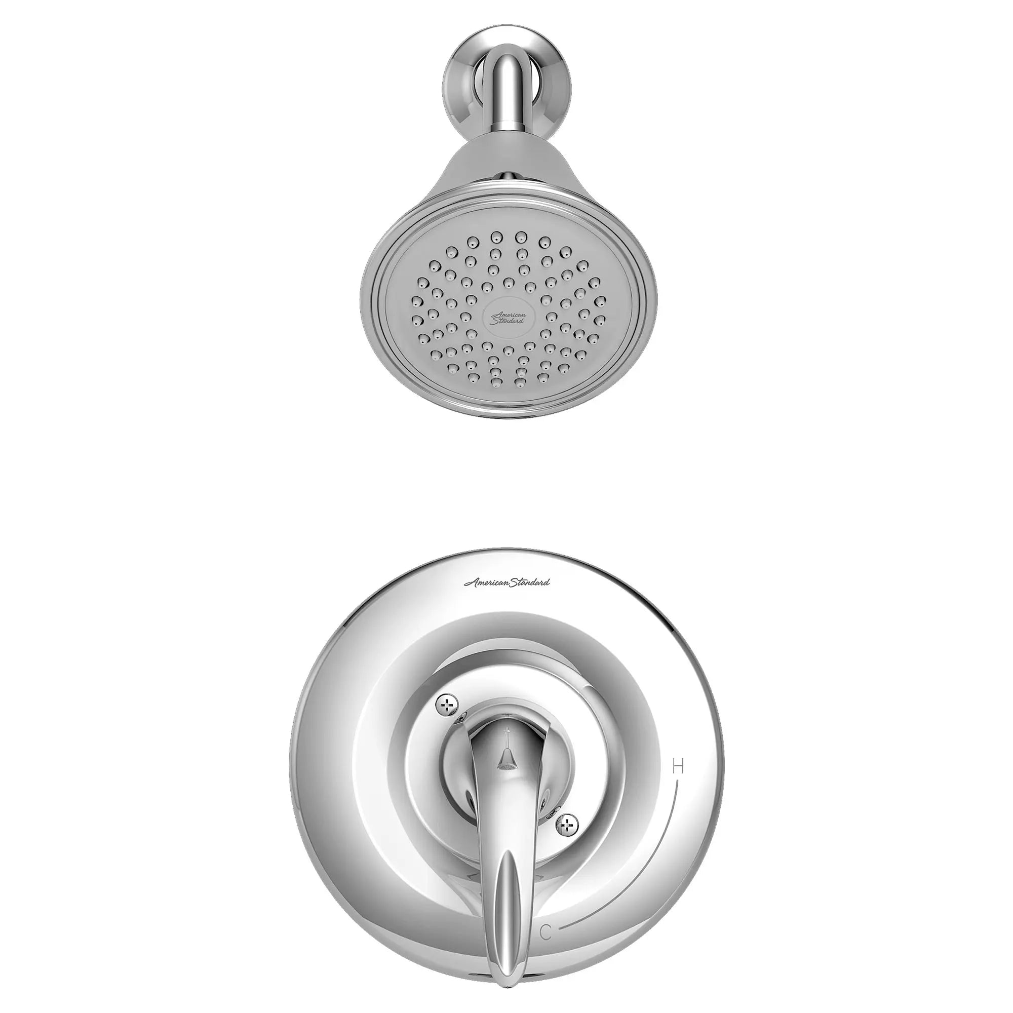 Reliant 3® 2.5 gpm/9.5 L/min Shower Trim Kit With Showerhead, Double Ceramic Pressure Balance Cartridge With Lever Handle // POLISHED CHROME // 132214_TU385501002_0_CDNwebp.webp