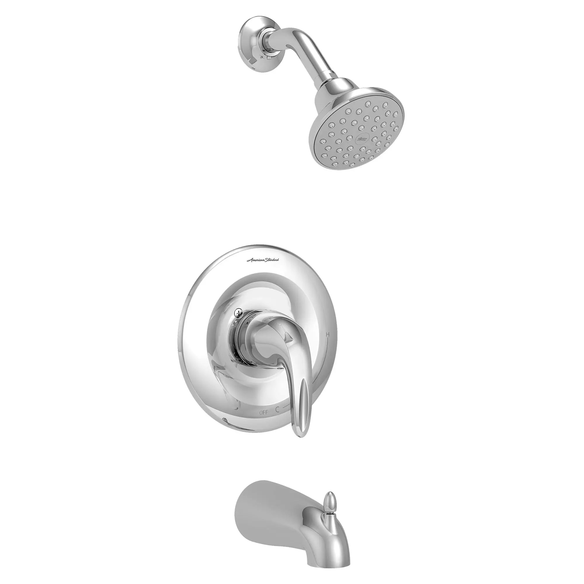 Reliant 3® 1.75 gpm/6.6 L/min Tub and Shower Trim Kit With Double Ceramic Pressure Balance Cartridge With Lever Handle // POLISHED CHROME // 132270_TU385508002_1_0_CDNwebp.webp