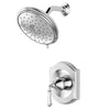 [TU415501.002] Portsmouth 1.8 GPM Shower Trim Kit with Water-Saving Showerhead and Double Ceramic Pressure Balance Cartridge with Lever Handle - Polished Chrome