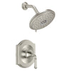 [TU415501.295] Portsmouth 1.8 GPM Shower Trim Kit with Water-Saving Showerhead and Double Ceramic Pressure Balance Cartridge with Lever Handle - Polished Chrome