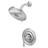 [TU420501.002] Portsmouth 1.8 GPM Round Shower Trim Kit with Water-Saving Showerhead and Double Ceramic Pressure Balance Cartridge with Lever Handle - Polished Chrome