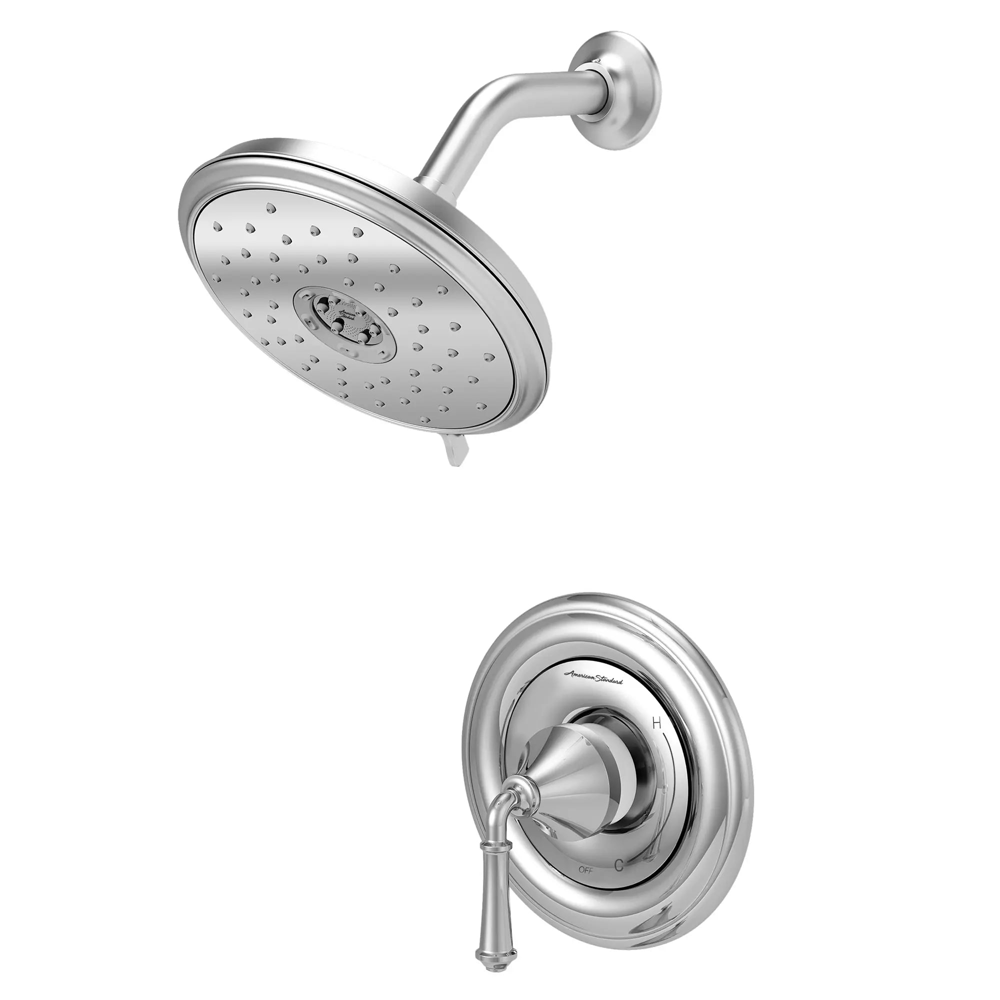 Portsmouth 1.8 GPM Round Shower Trim Kit with Water-Saving Showerhead and Double Ceramic Pressure Balance Cartridge with Lever Handle // POLISHED CHROME // 132342_TU420501002_2_0_CDNwebp.webp