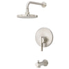 [TU430502.295] Berwick® 2.5 gpm/9.5 L/min Tub and Shower Trim Kit With Rain Showerhead, Double Ceramic Pressure Balance Cartridge and Lever Handle - Polished Chrome