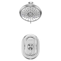 [TU440507.002] Quentin® 1.8 gpm /6.8 L/min Shower Trim Kit With Water-Saving Showerhead, Double Ceramic Pressure Balance Cartridge With Lever Handle - Polished Chrome