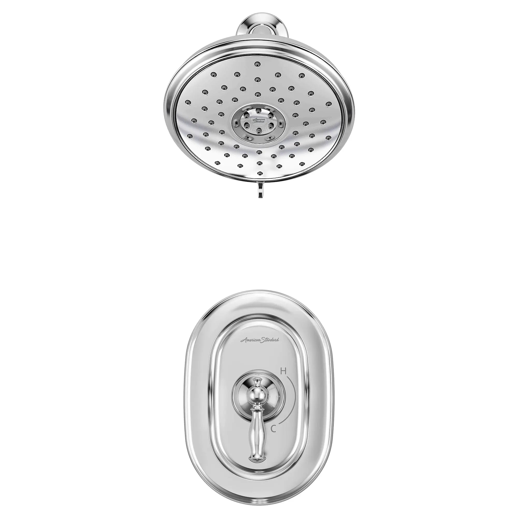 Quentin® 1.8 gpm /6.8 L/min Shower Trim Kit With Water-Saving Showerhead, Double Ceramic Pressure Balance Cartridge With Lever Handle // POLISHED CHROME // 132460_TU440507002_0_CDNwebp.webp
