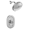 [TU440507.002] Quentin® 1.8 gpm /6.8 L/min Shower Trim Kit With Water-Saving Showerhead, Double Ceramic Pressure Balance Cartridge With Lever Handle - Polished Chrome