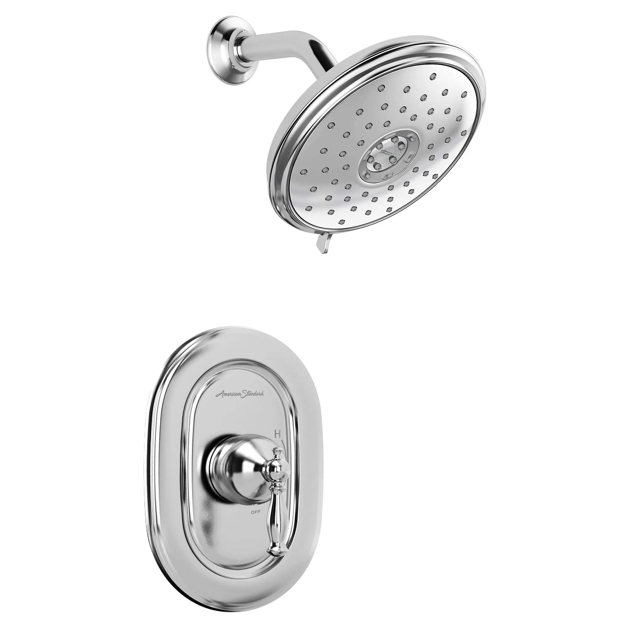 Quentin® 1.8 gpm /6.8 L/min Shower Trim Kit With Water-Saving Showerhead, Double Ceramic Pressure Balance Cartridge With Lever Handle // POLISHED CHROME // 132462_TU440507002_1_0_CDNwebp.webp